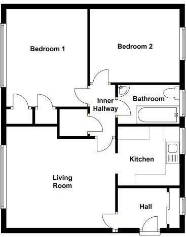 2 bedroom apartment flat/apartment SSTC in Solihull - Floorplan 1.