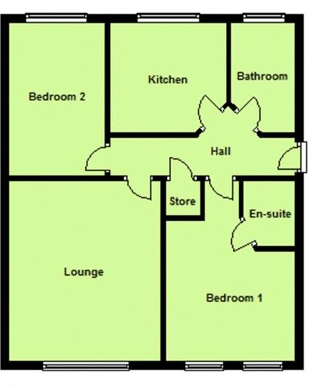 2 bedroom apartment flat/apartment SSTC in Birmingham - Floorplan 1.