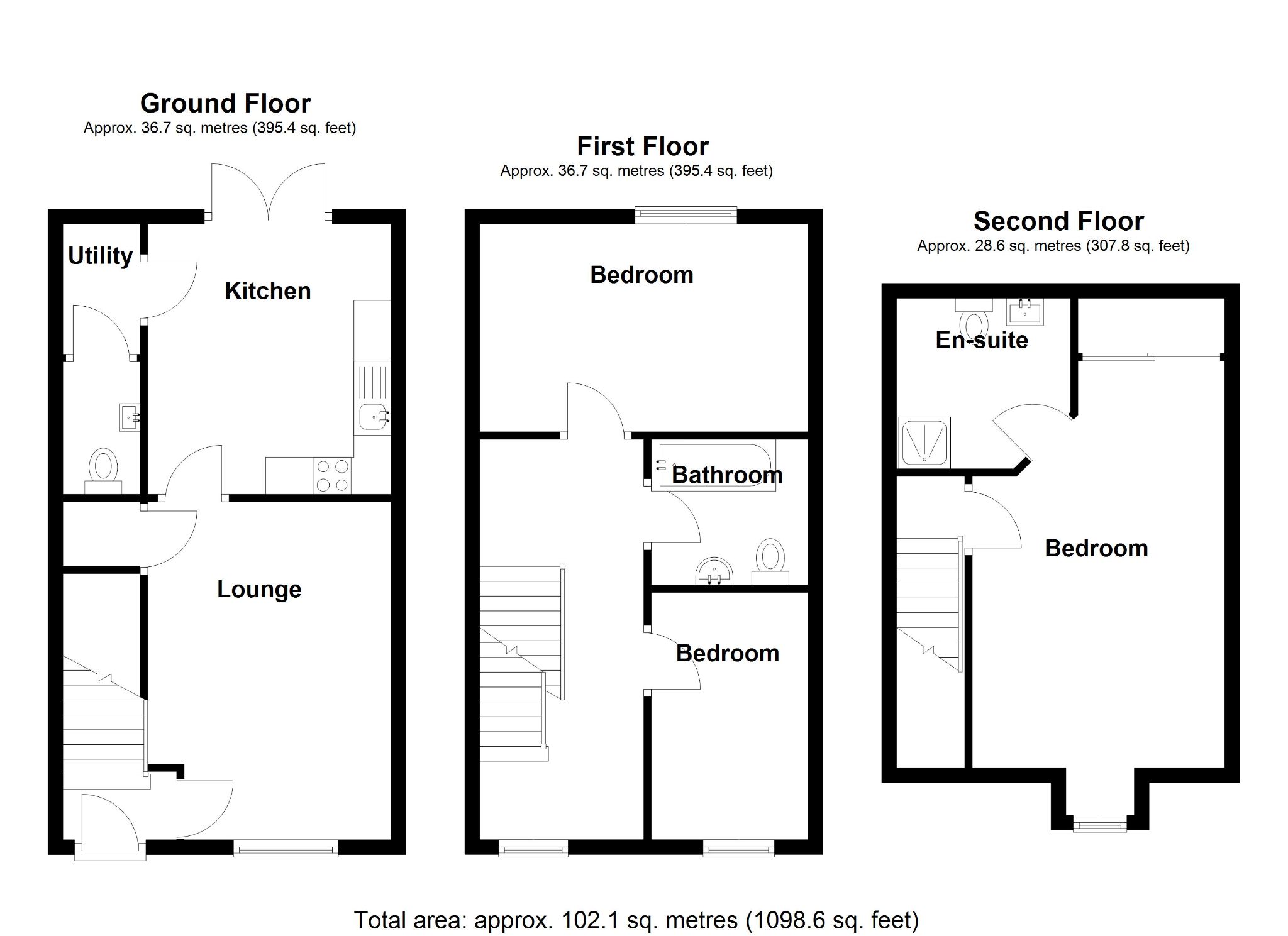 3 bedroom semi-detached house SSTC in Solihull - Floorplan 1.