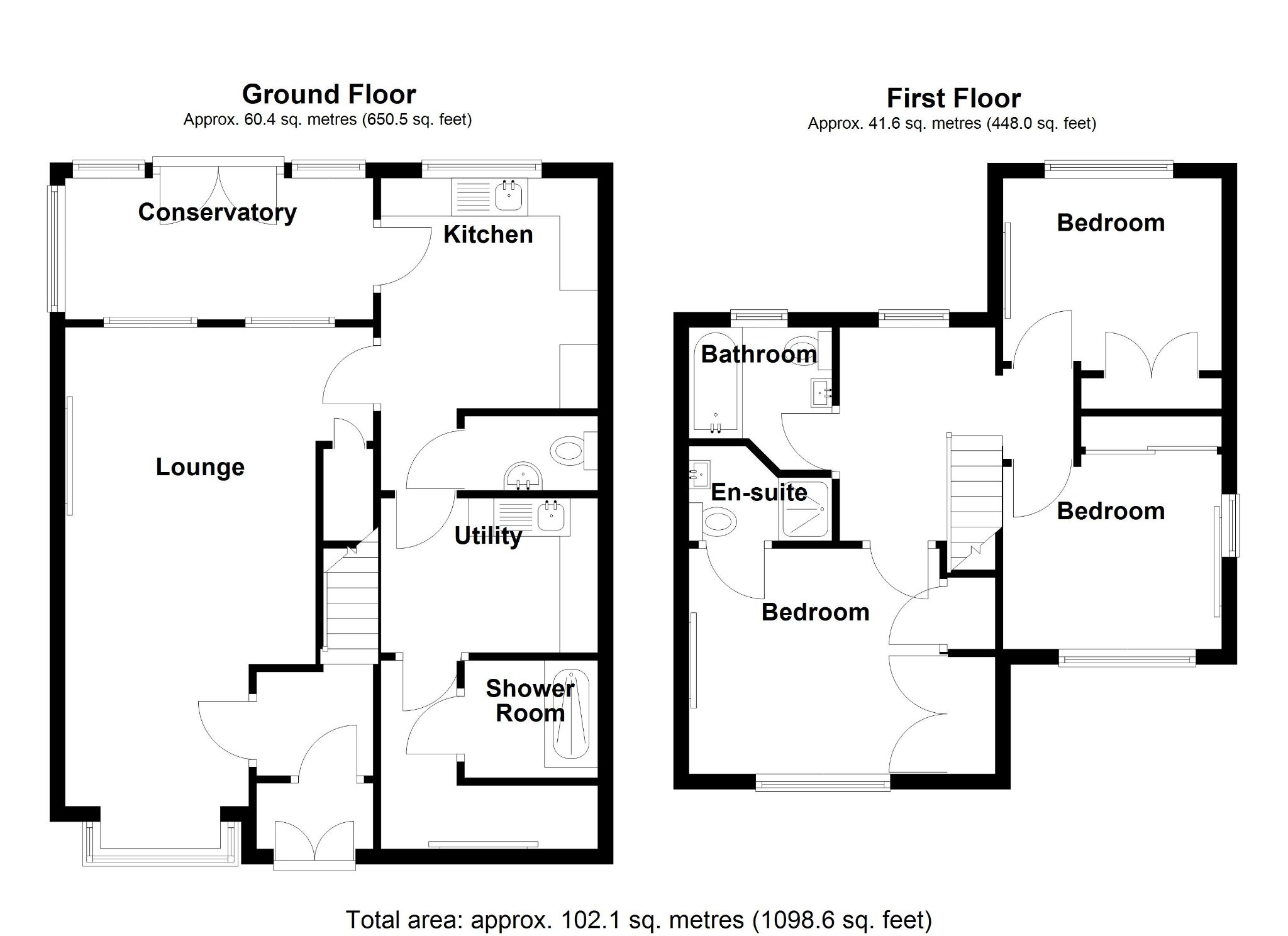 3 bedroom semi-detached house SSTC in Solihull - Floorplan 1.