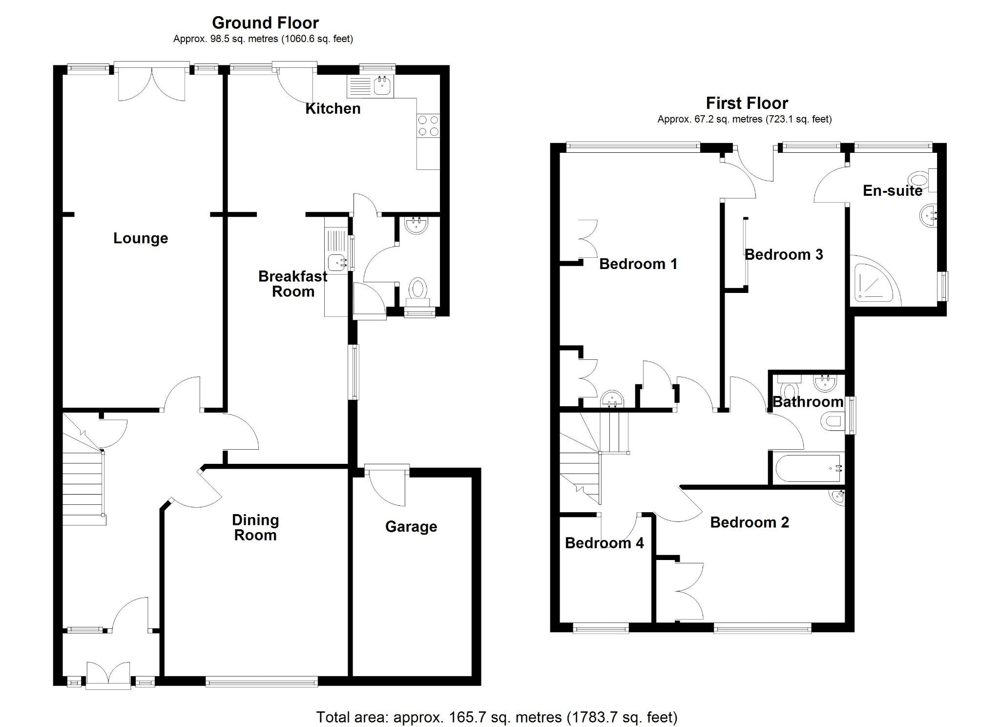 4 bedroom semi-detached house SSTC in Birmingham - Floorplan 1.