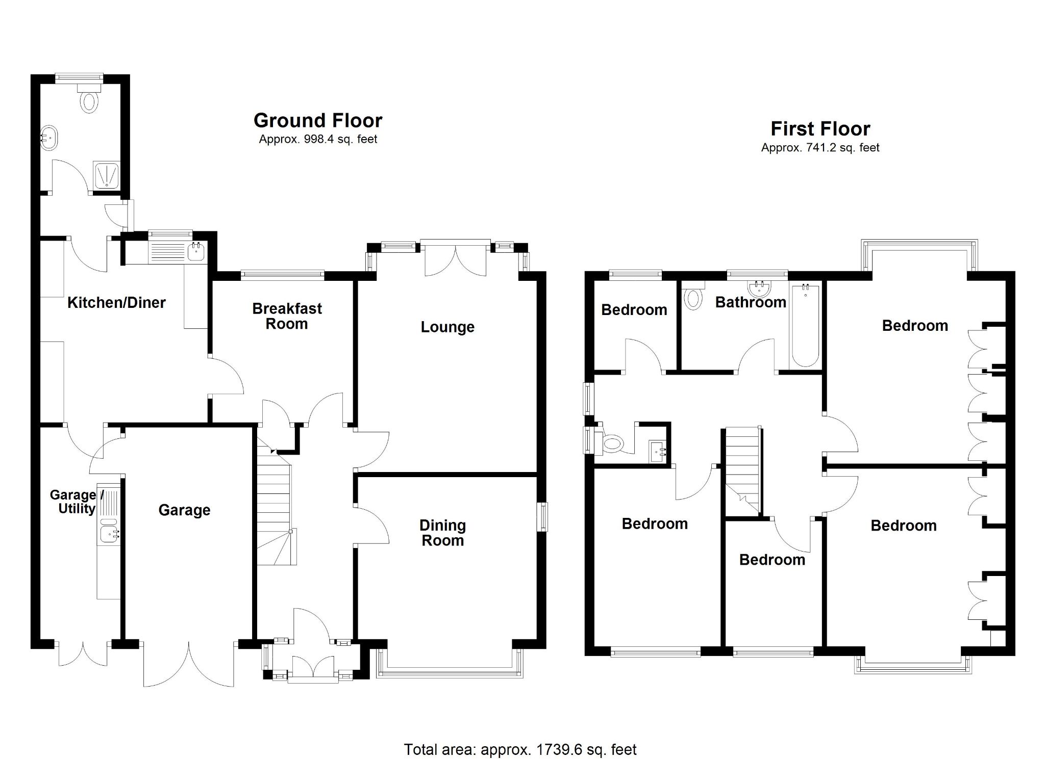 4 bedroom detached house For Sale in Solihull - Floorplan 1.