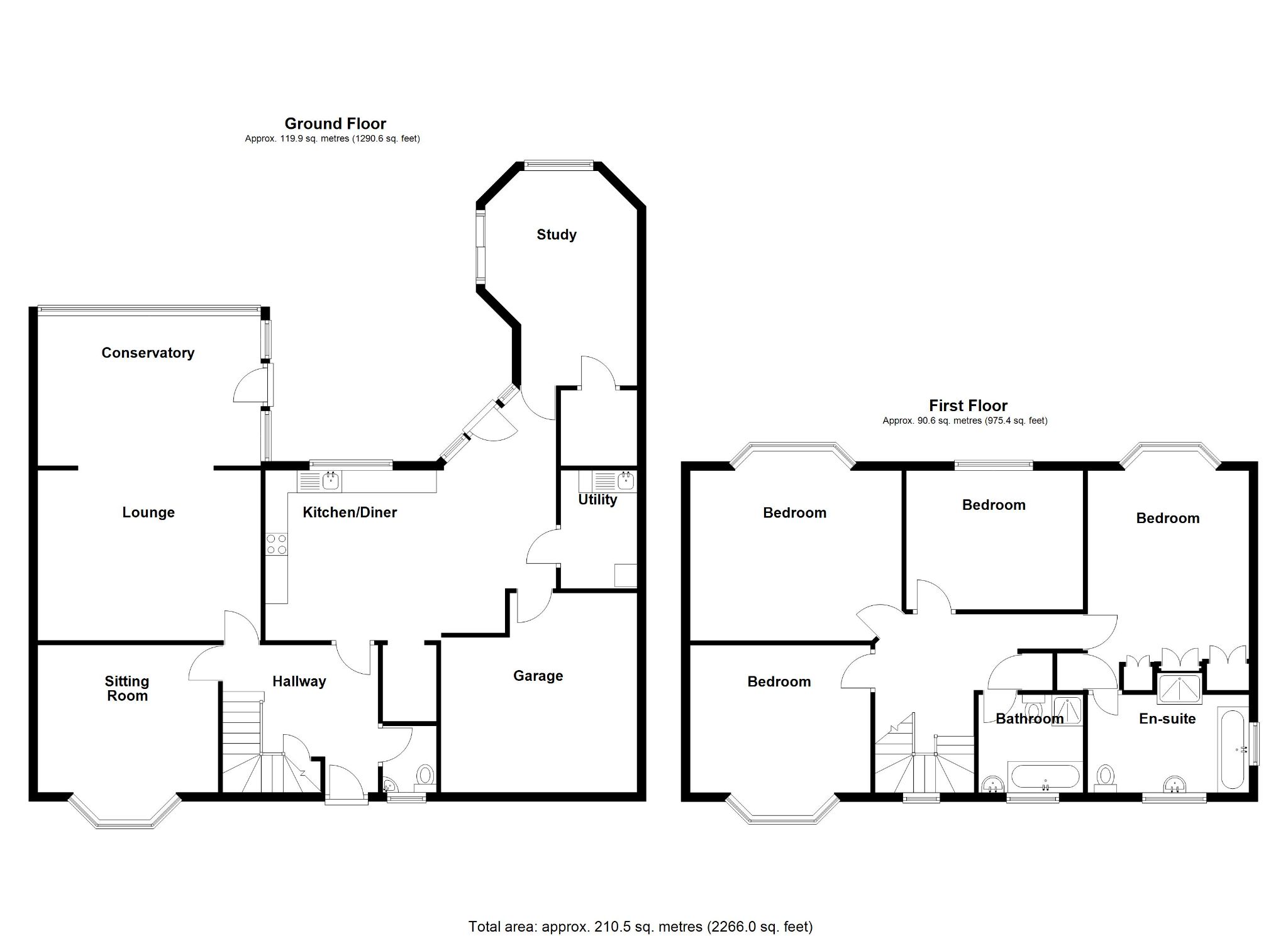 4 bedroom detached house SSTC in Solihull - Floorplan 1.