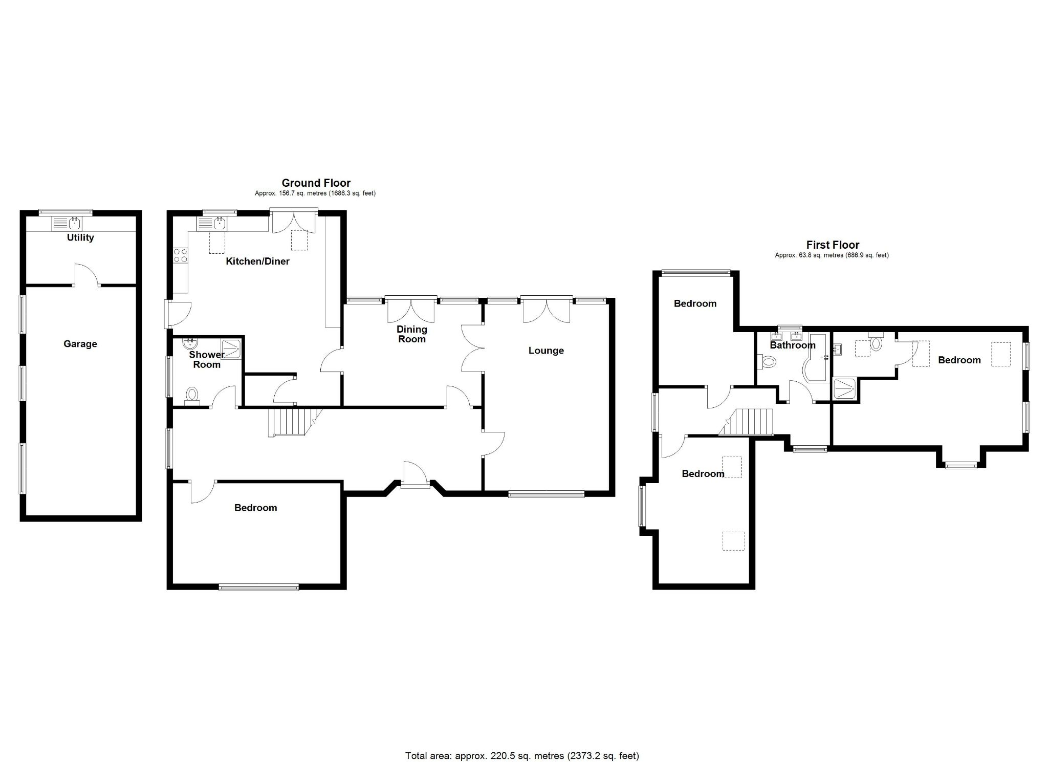 4 bedroom detached house For Sale in Solihull - Floorplan 1.