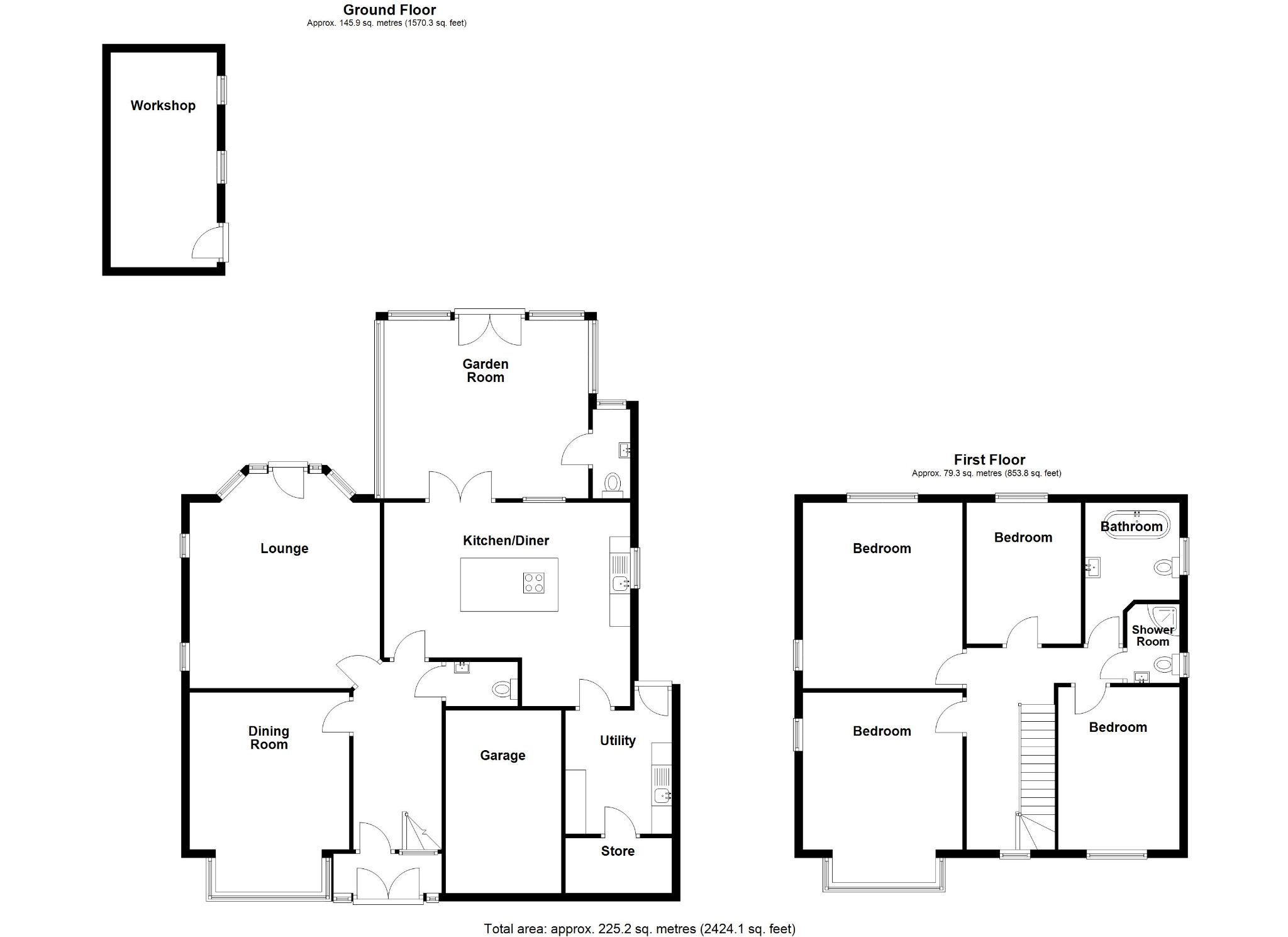 4 bedroom detached house For Sale in Solihull - Floorplan 1.