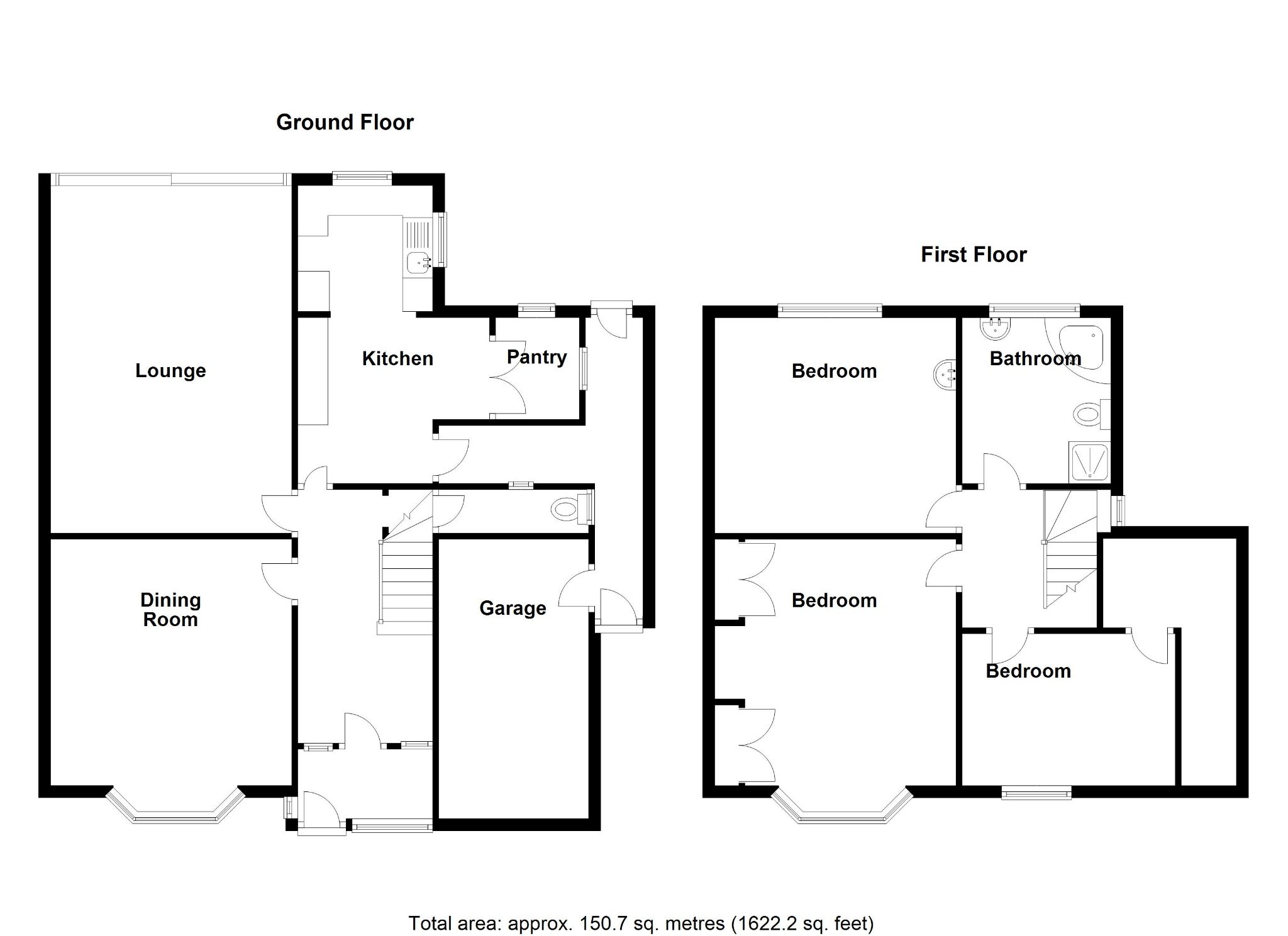 3 bedroom detached house To Let in Solihull - Floorplan 1.