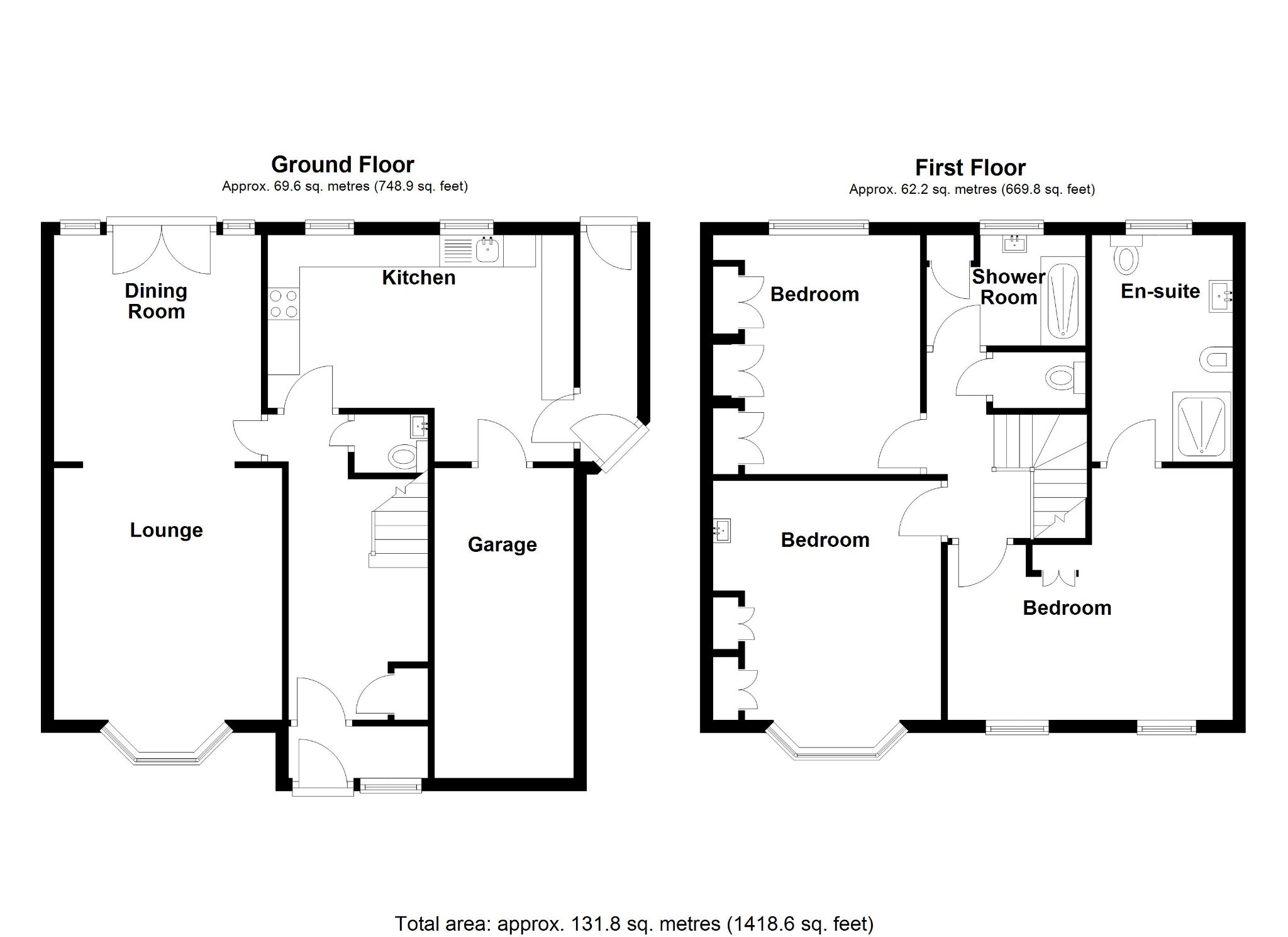 3 bedroom semi-detached house SSTC in Solihull - Floorplan 1.