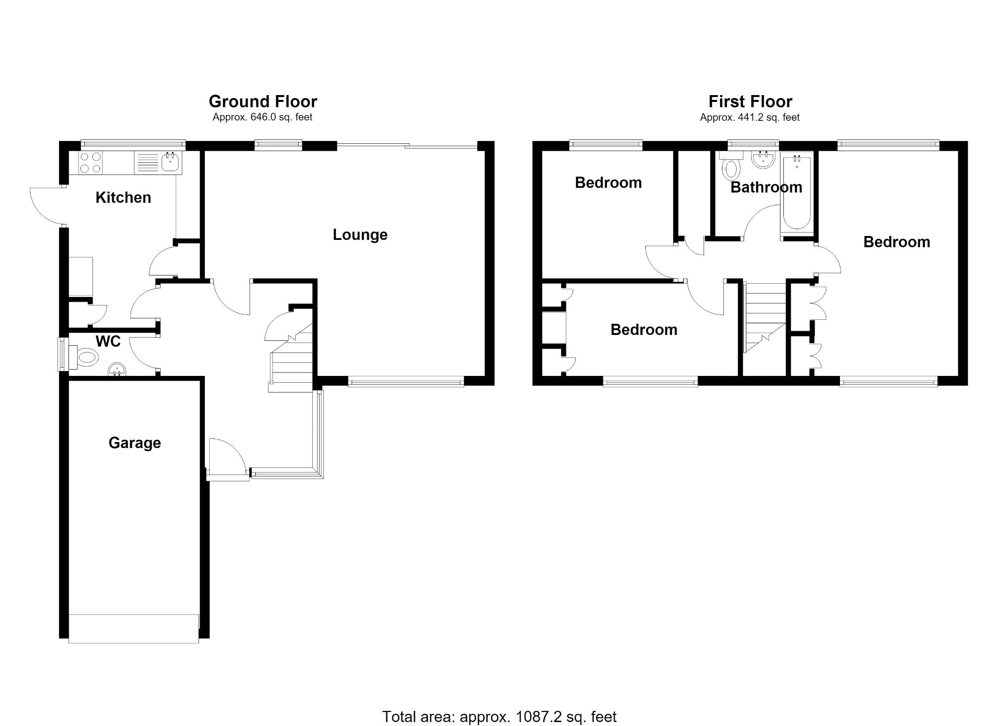 3 bedroom detached house For Sale in Solihull - Floorplan 1.