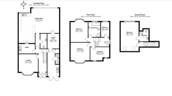 5 bedroom semi-detached house To Let in Solihull - Floorplan 1.
