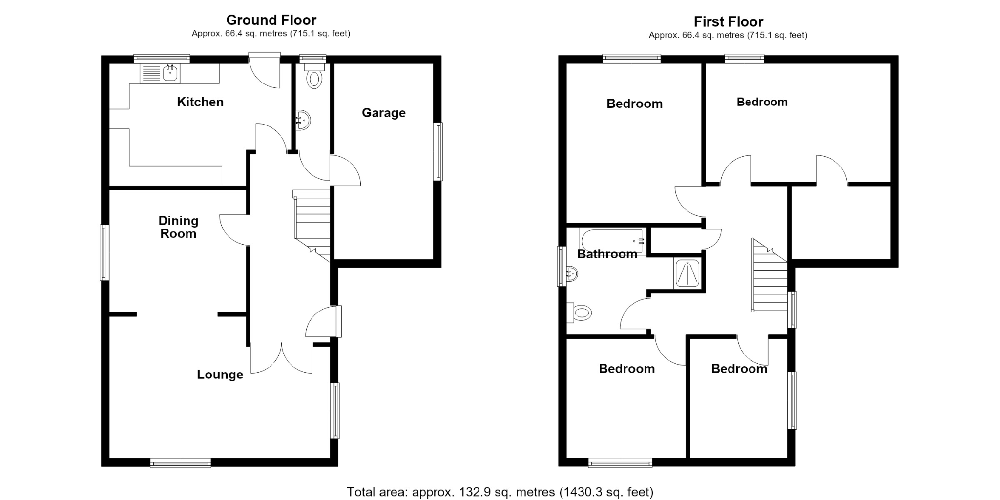 4 bedroom detached house For Sale in Solihull - Floorplan 1.
