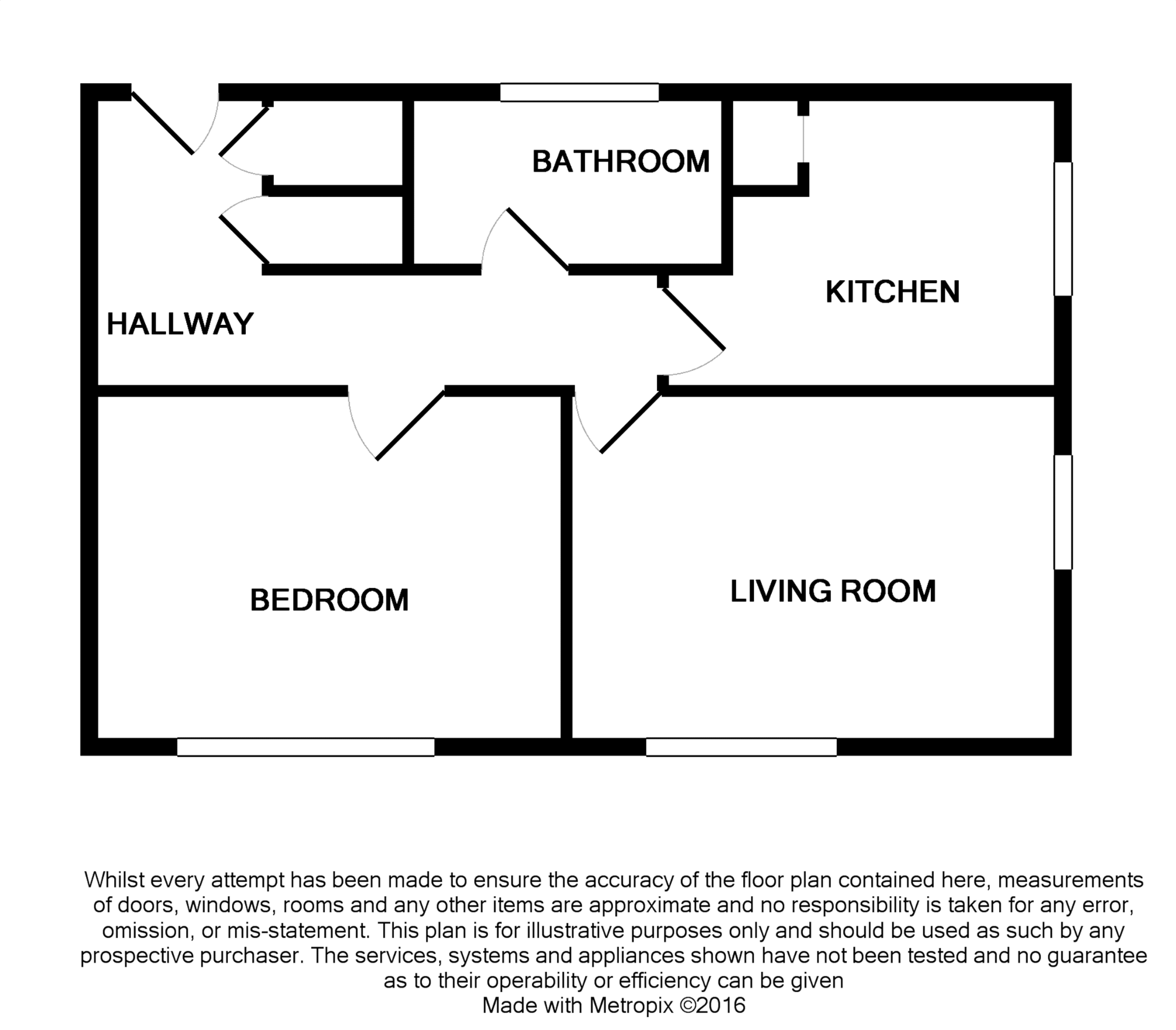 1 bedroom apartment flat/apartment For Sale in Solihull - Floorplan 1.