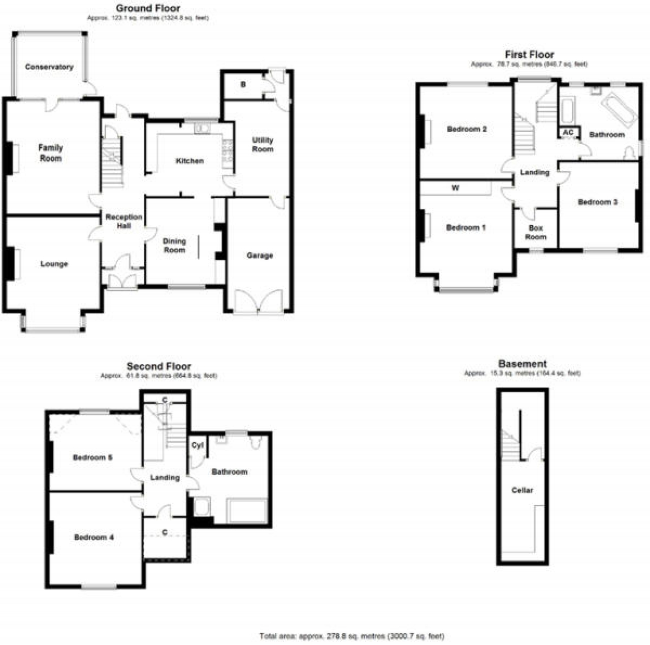 5 bedroom detached house SSTC in Solihull - floorplan 1.