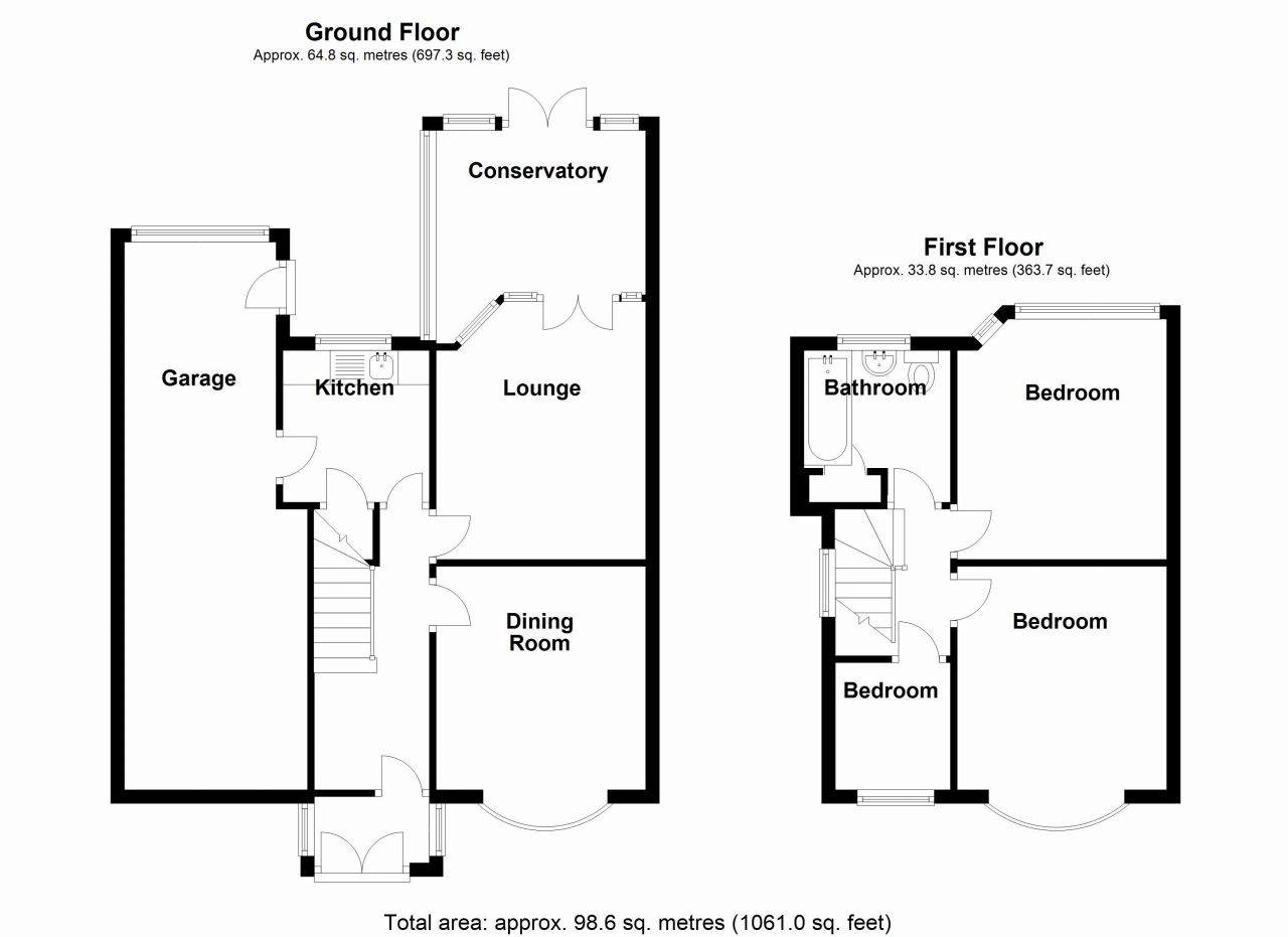 3 bedroom barn conversion house SSTC in Solihull - Floorplan 1.
