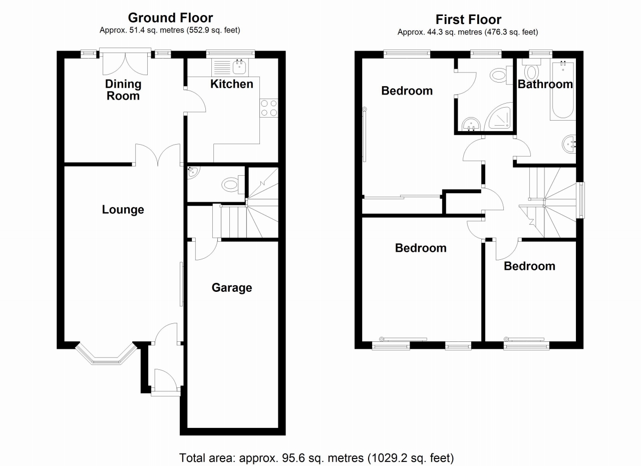 3 bedroom detached house SSTC in Solihull - Floorplan 2.