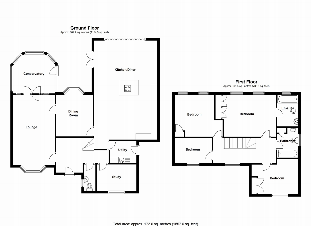 4 bedroom detached house SSTC in Solihull - floorplan 1.