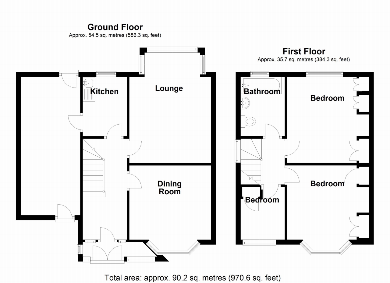 3 bedroom semi-detached house SSTC in Birmingham - Floorplan 1.