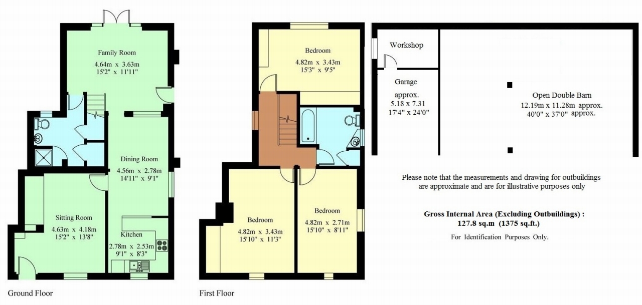 3 bedroom semi-detached house Sold in Tonbridge - Floorplan 1