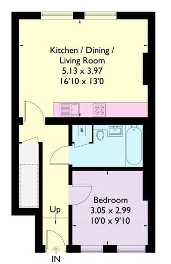 1 bedroom apartment To Let in Sevenoaks - Floorplan 1