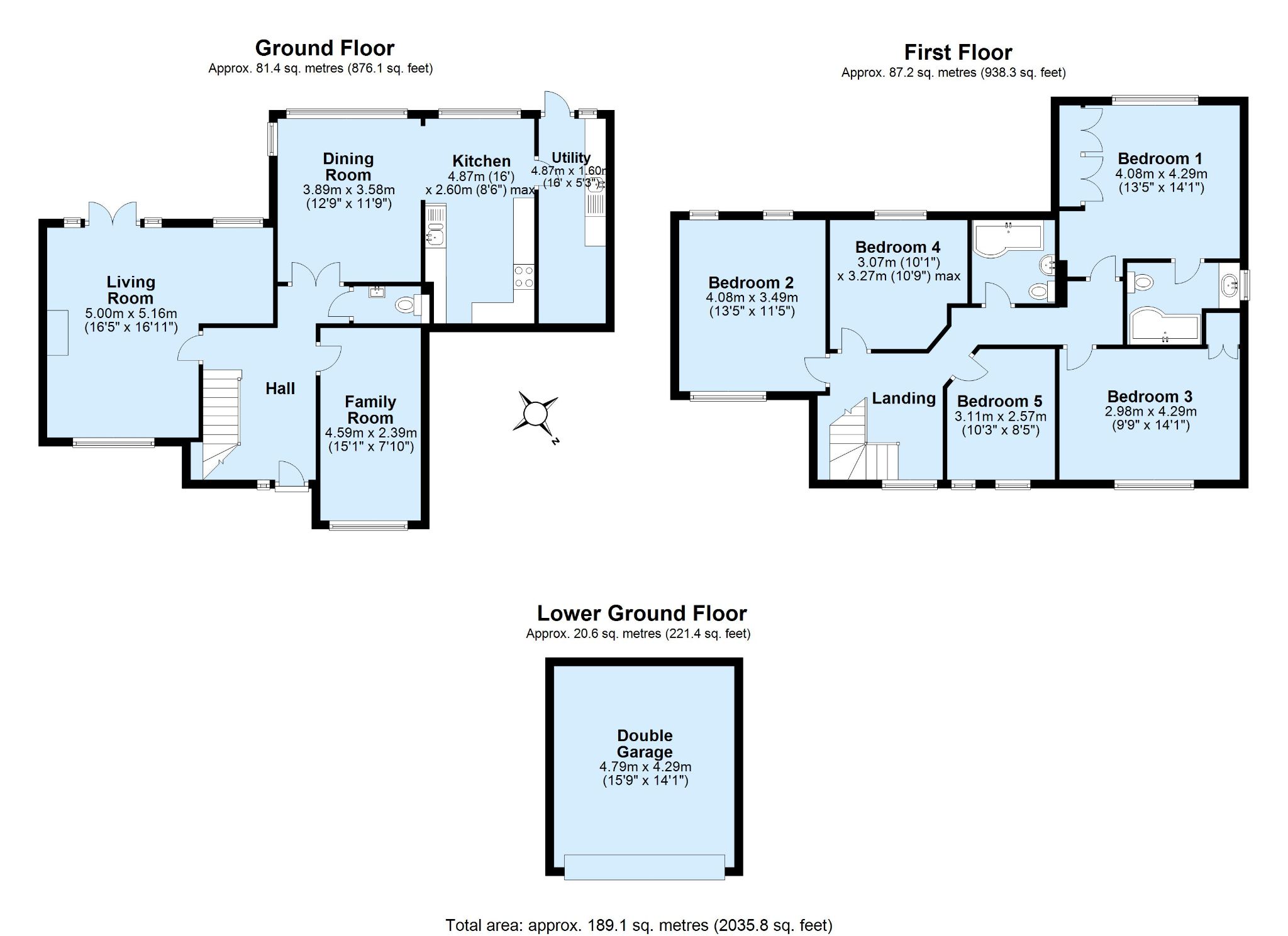5 bedroom detached house Sold in Sevenoaks - Floorplan 1