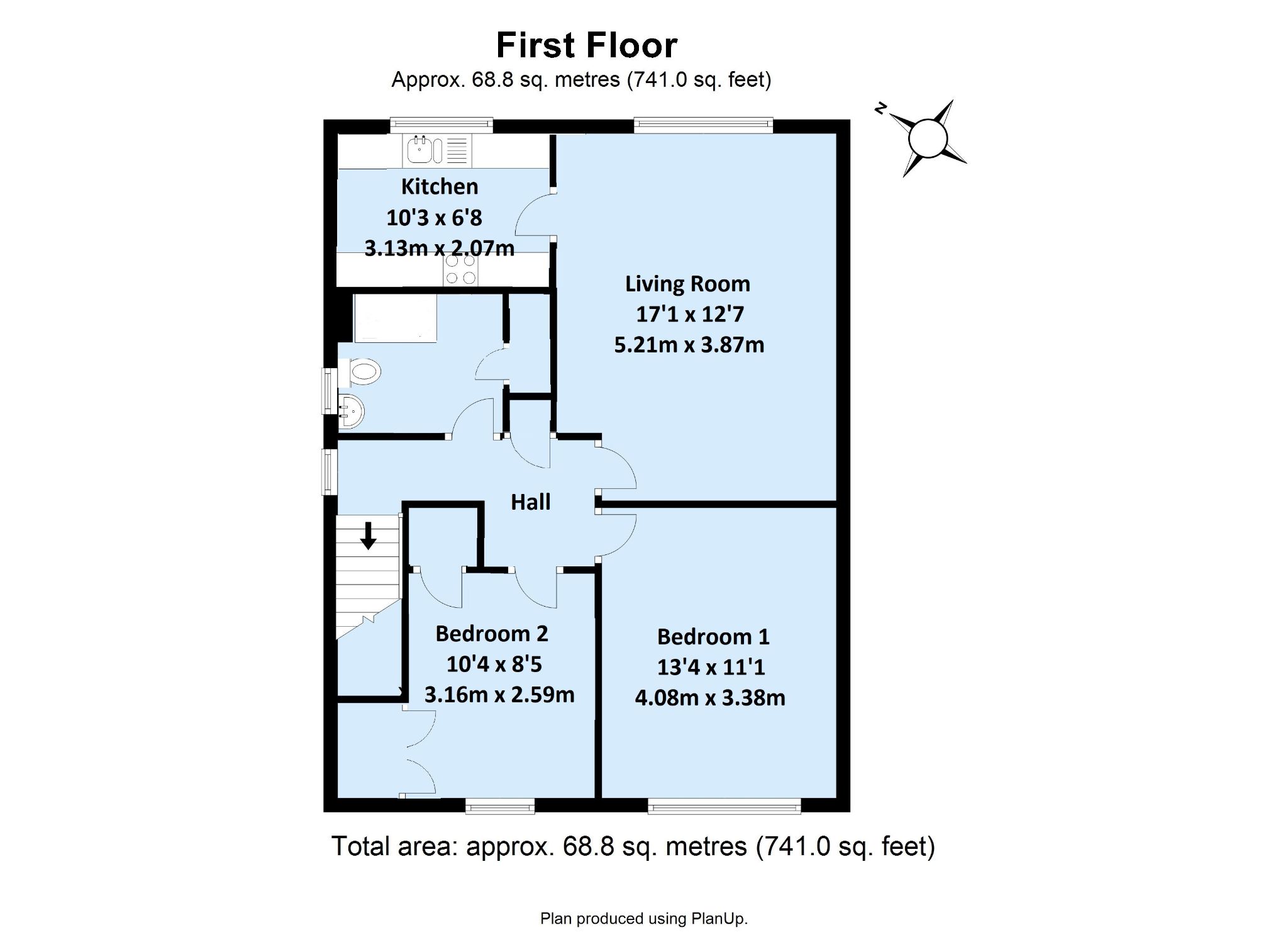 2 bedroom maisonette Sold in Sevenoaks - Floorplan 1