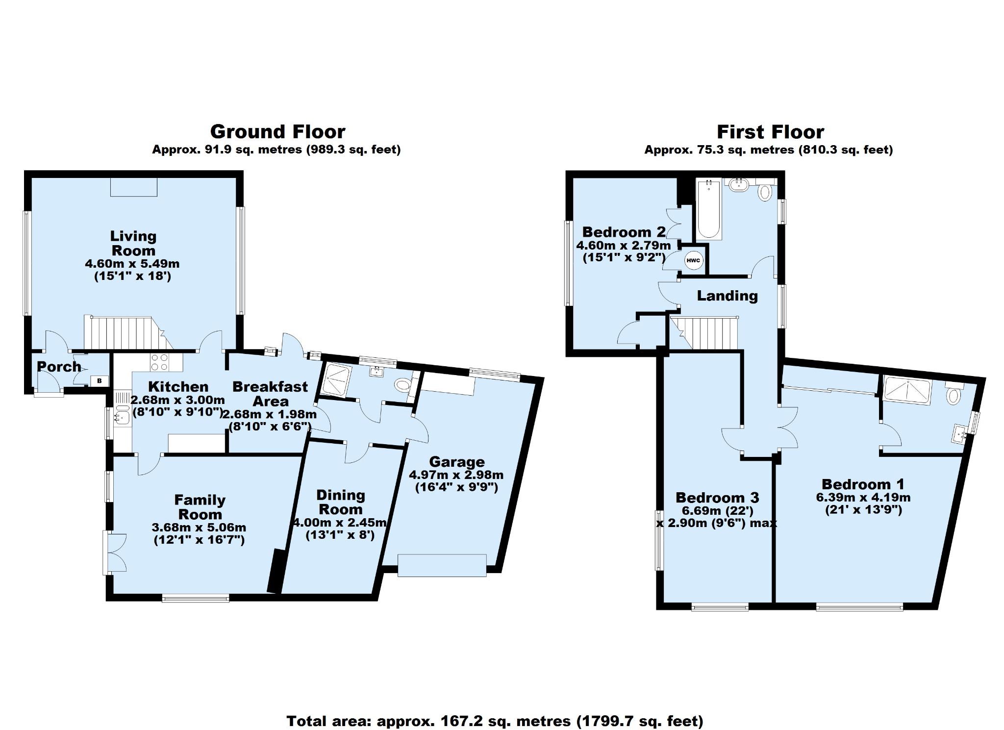 4 bedroom detached house Sold in Sevenoaks - Floorplan 1