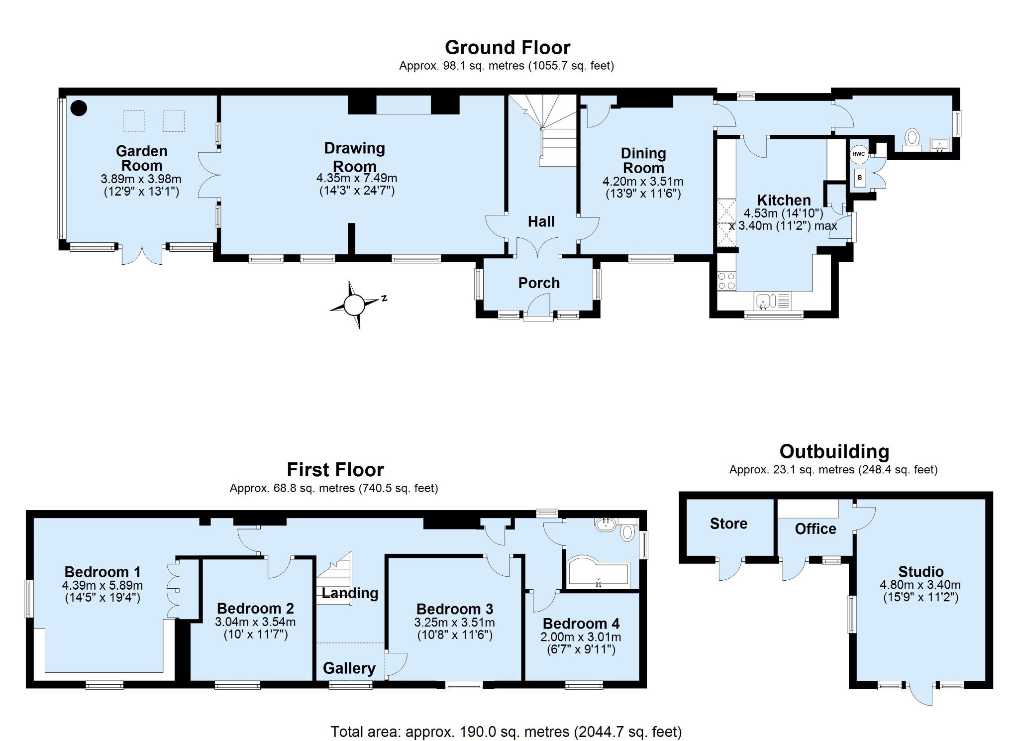 4 bedroom detached house Sold in Sevenoaks - Floorplan 1