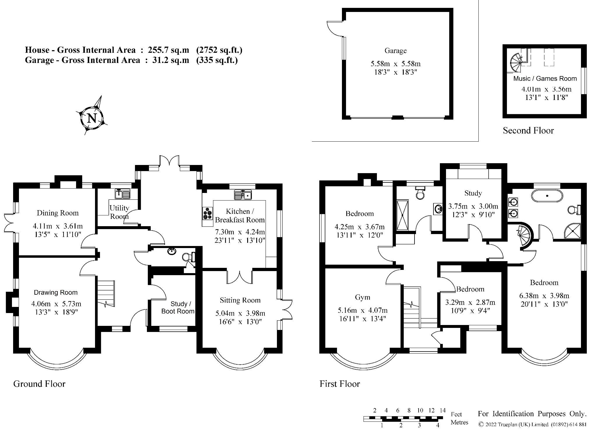 5 bedroom detached house Sold in Tonbridge - Floorplan 1