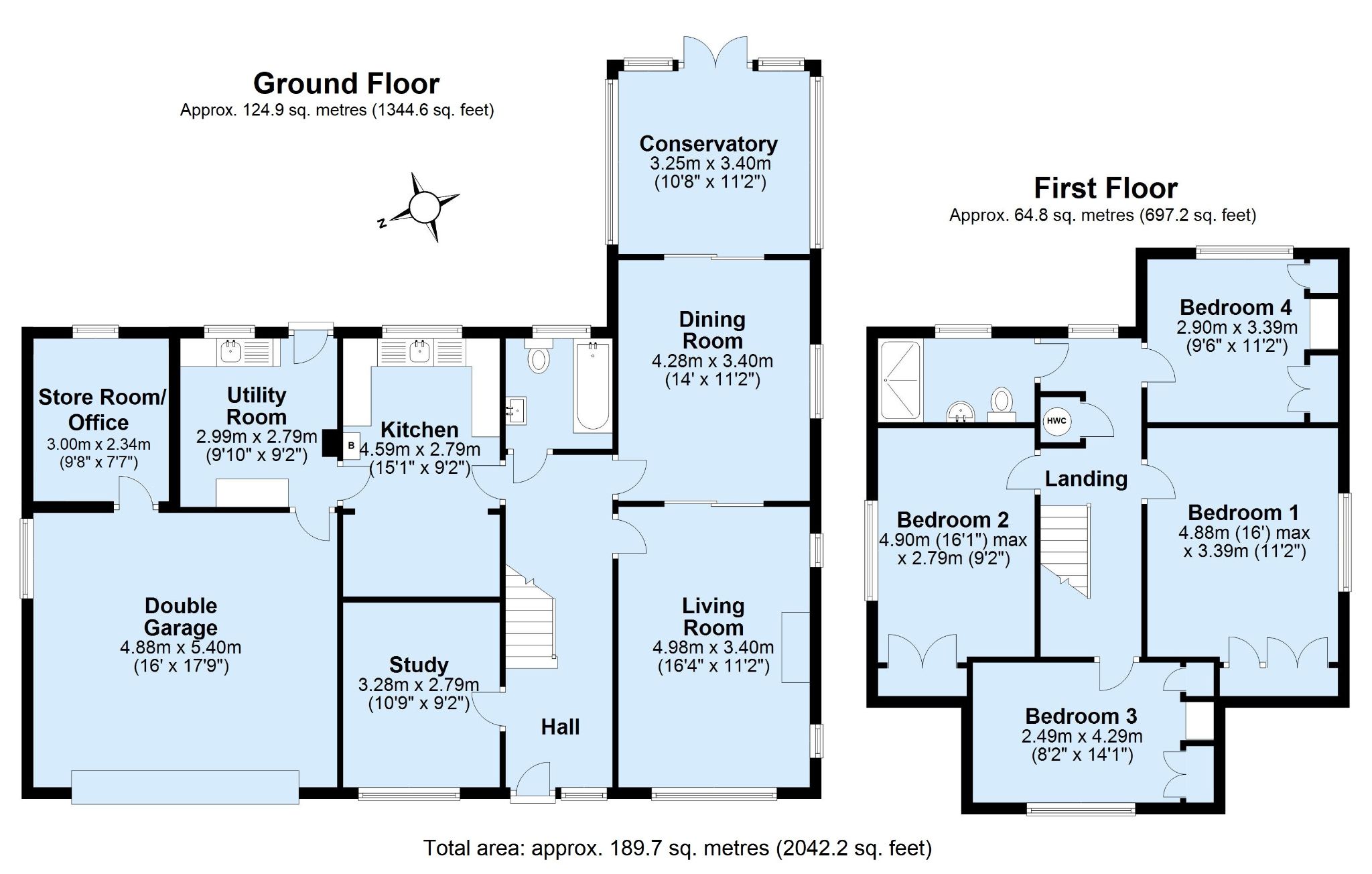 4 bedroom detached house Sold in Sevenoaks - Floorplan 1