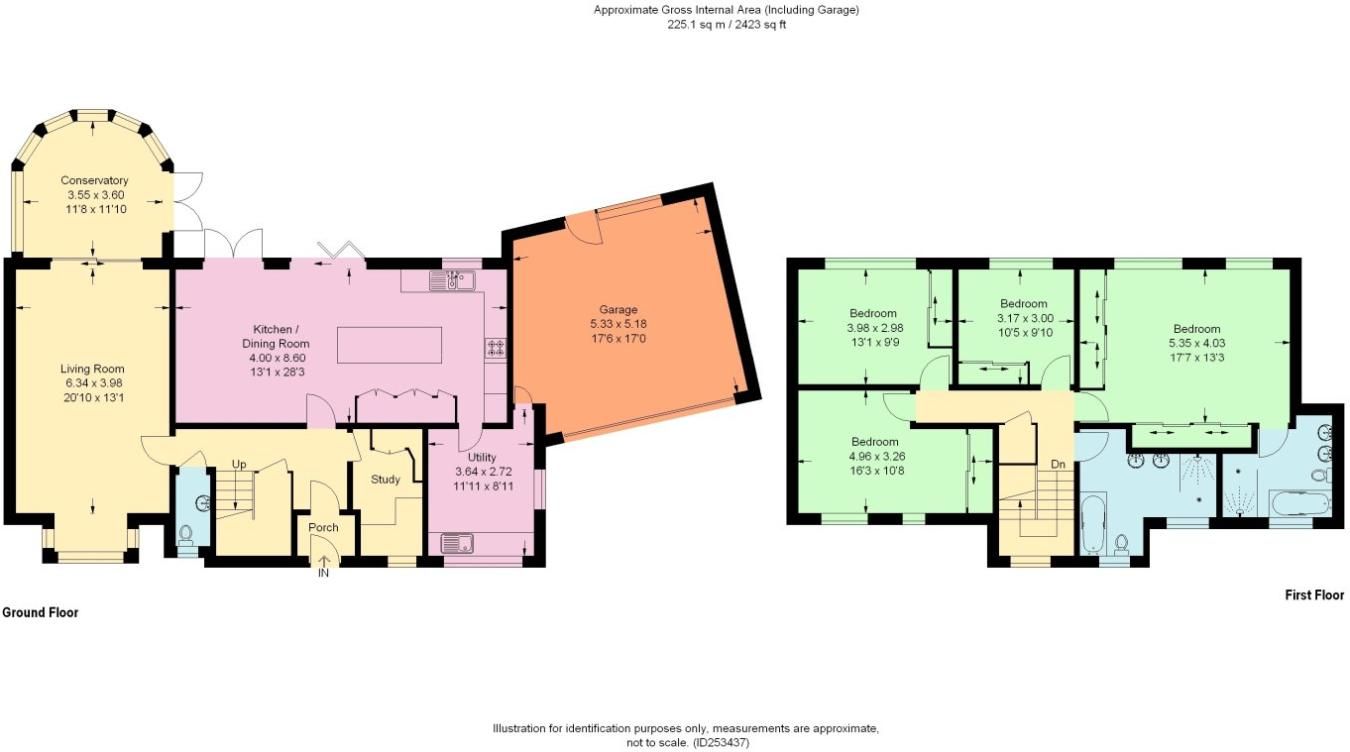 4 bedroom detached house Sold in Sevenoaks - Floorplan 1