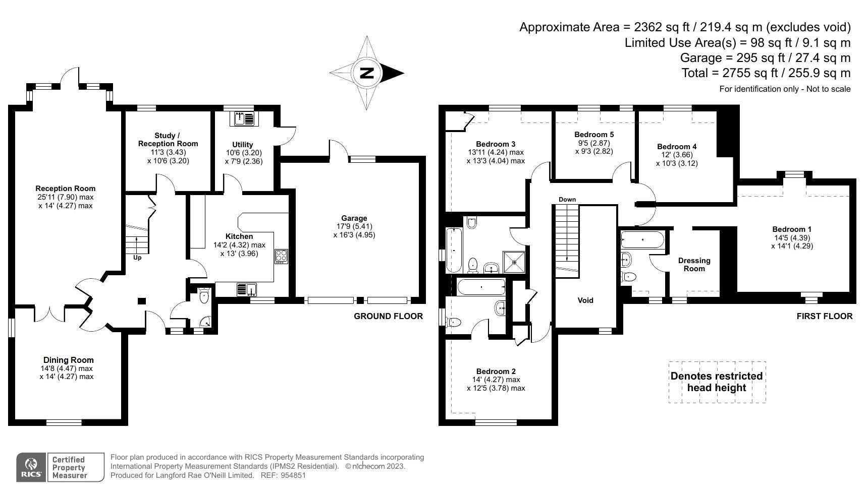 5 bedroom detached house Sold in Sevenoaks - Floorplan 1