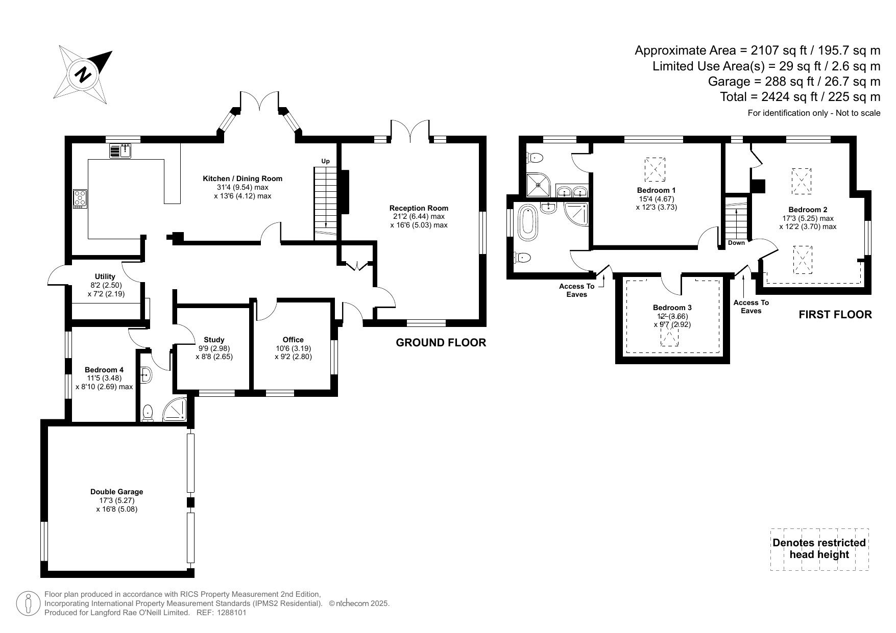 5 bedroom detached house Sold in Knockholt - Floorplan 1