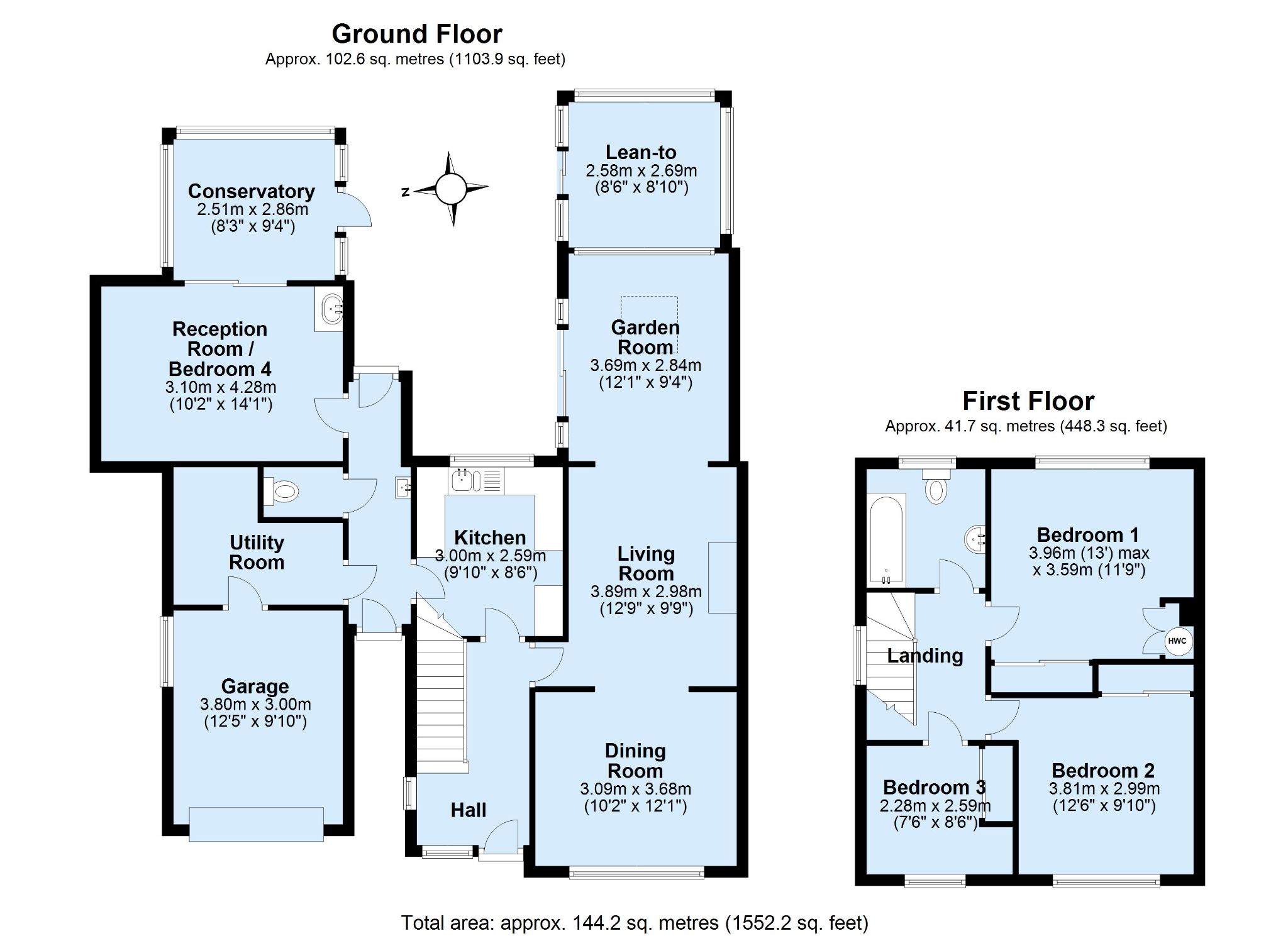 4 bedroom semi-detached house Sold in Sevenoaks - Floorplan 1