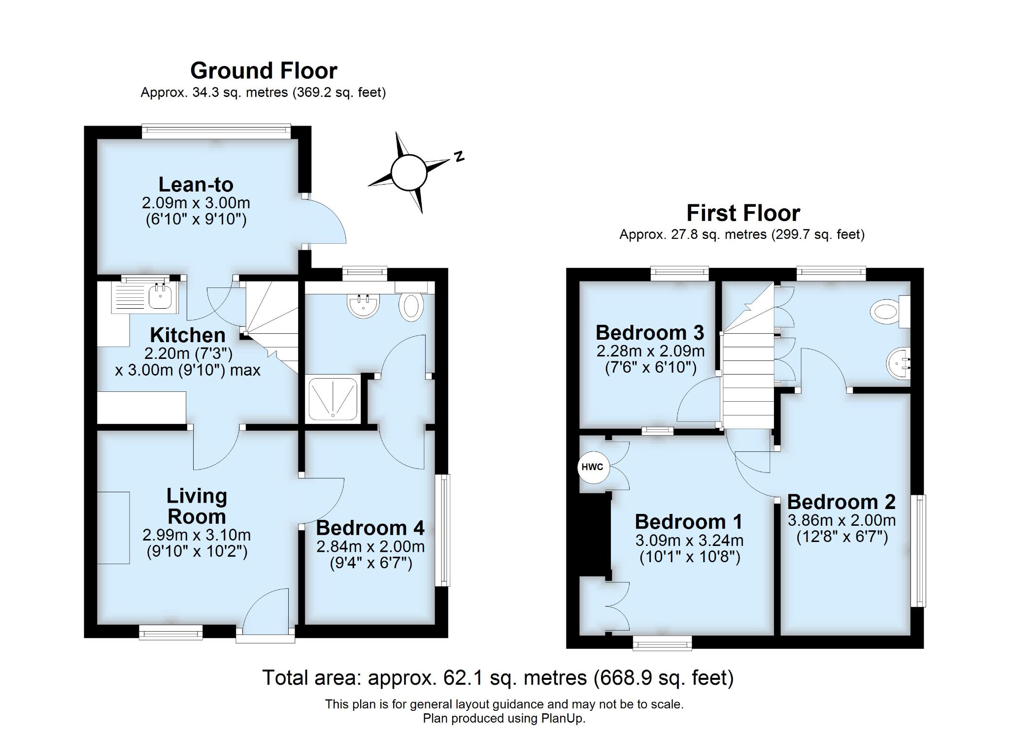 3 bedroom end terraced house For Sale in Stansted - Floorplan 1