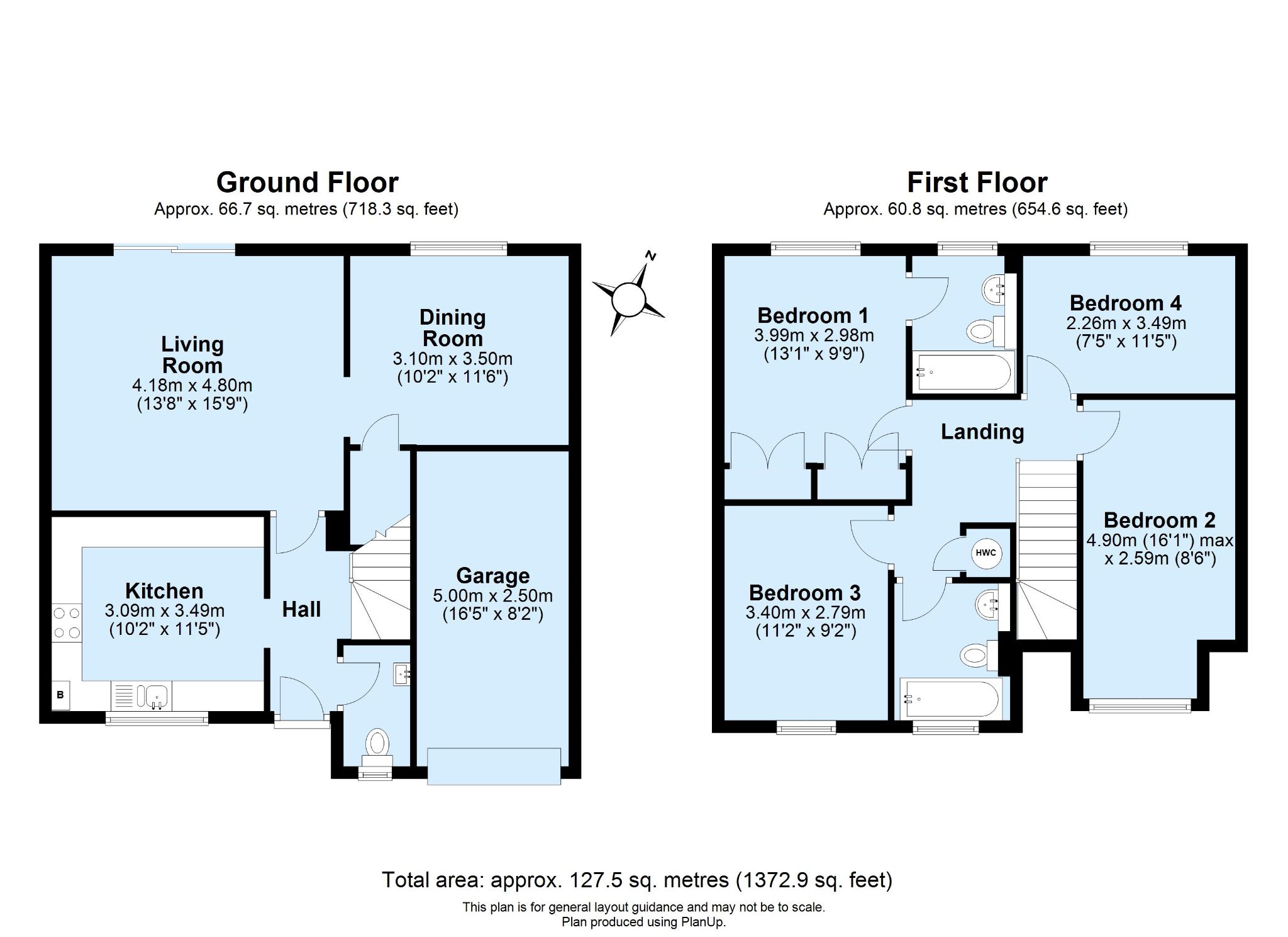 4 bedroom detached house Sold in Sevenoaks - Floorplan 1