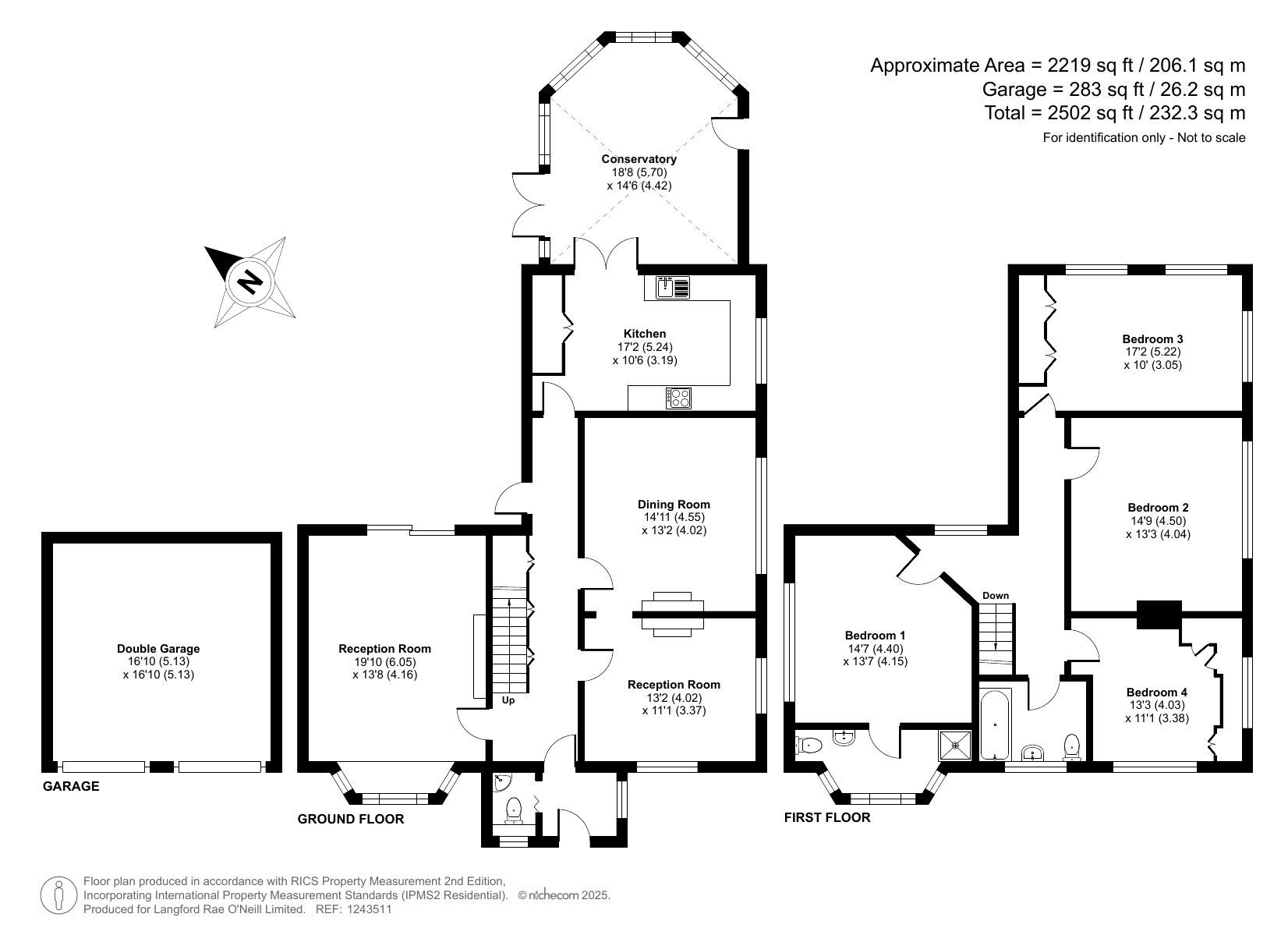 4 bedroom detached house Sold in Otford - Floorplan 1