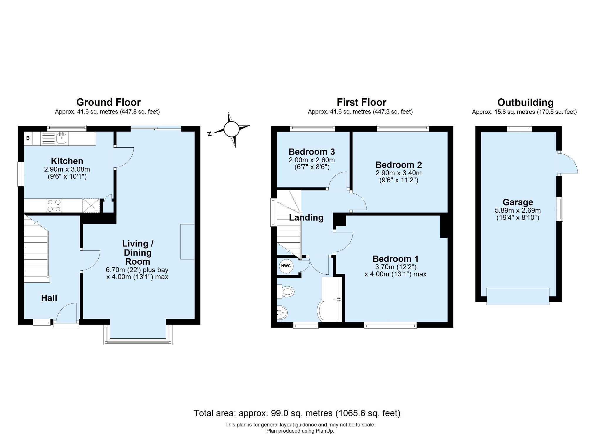 3 bedroom semi-detached house Sold in Sevenoaks - Floorplan 1