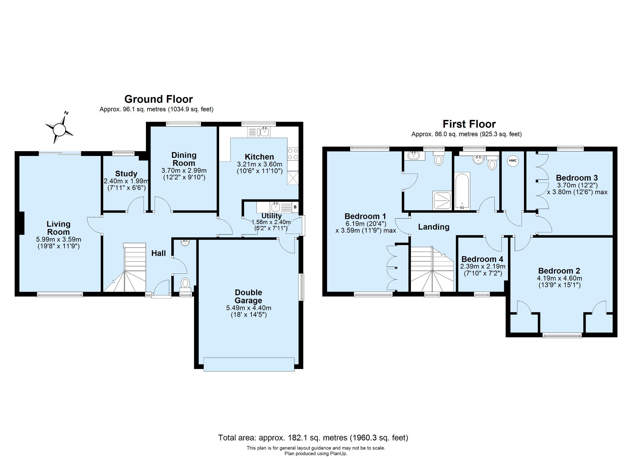 4 bedroom detached house Sold in Sevenoaks - Floorplan 1
