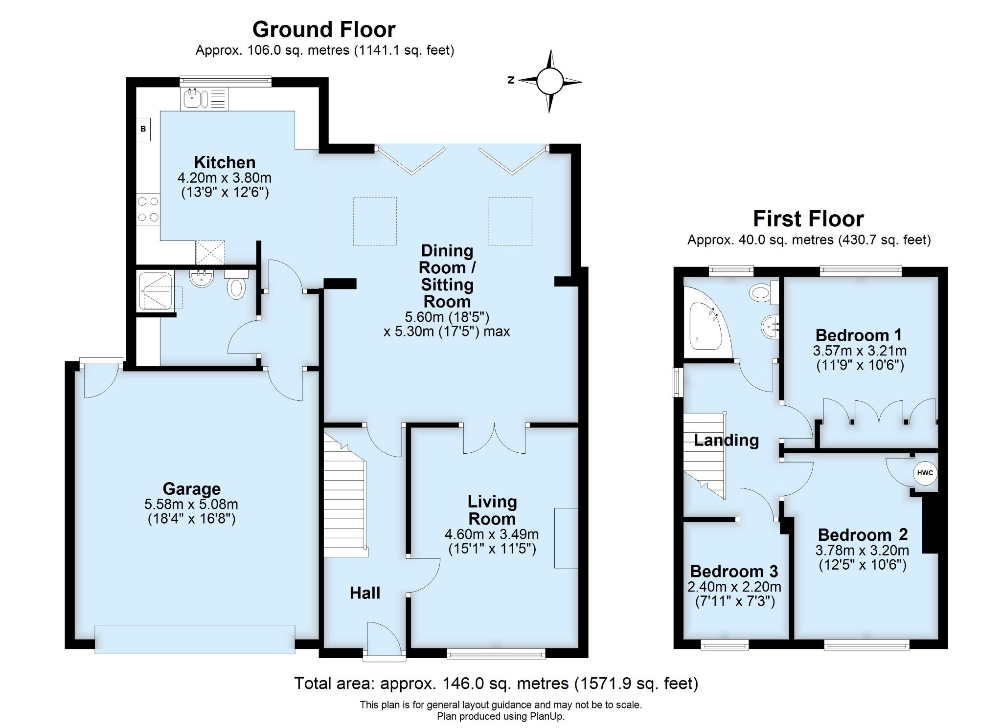 3 bedroom semi-detached house Sold in Sevenoaks - Floorplan 1