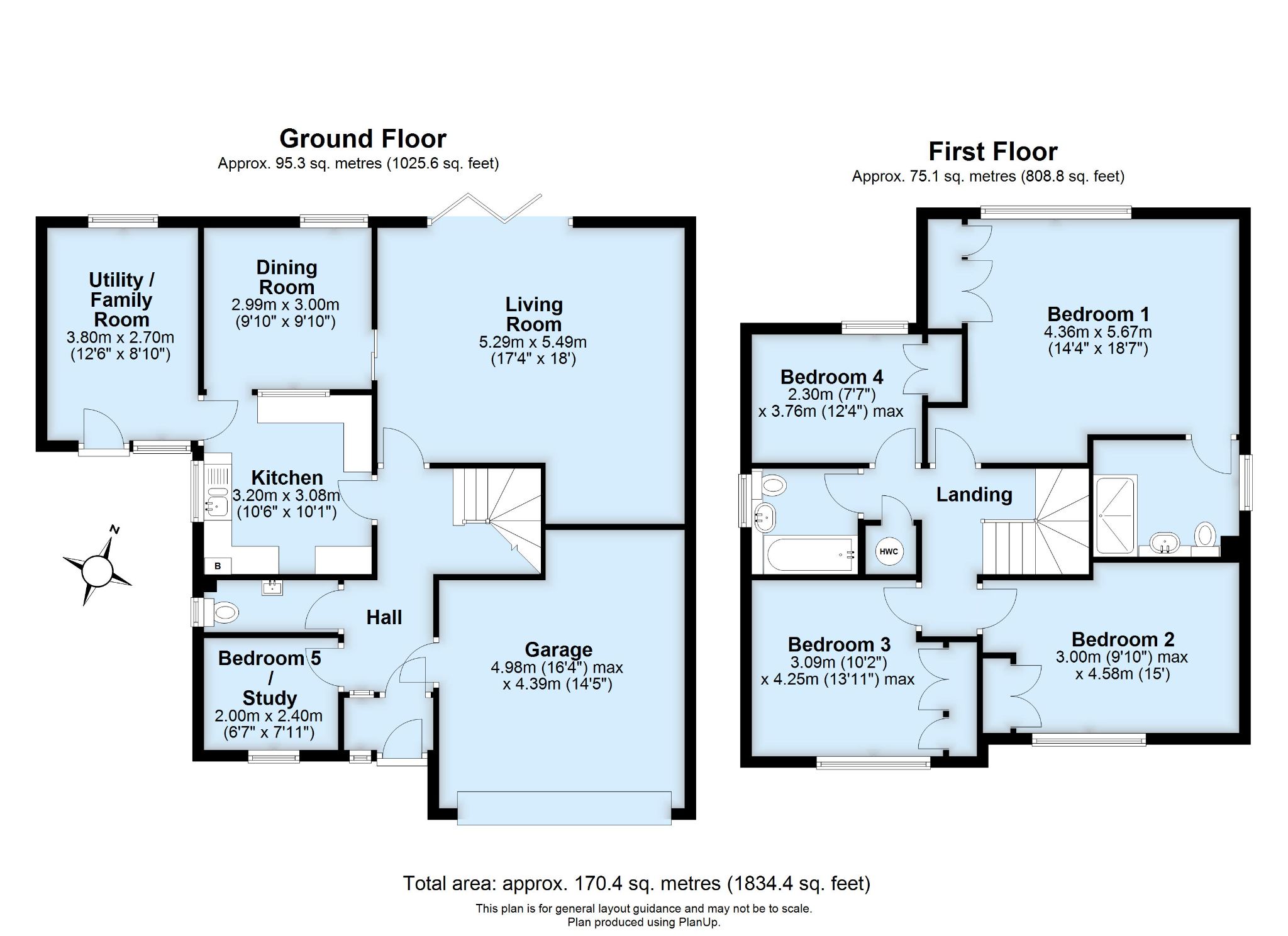 4 bedroom detached house Sold in Sevenoaks - Floorplan 1