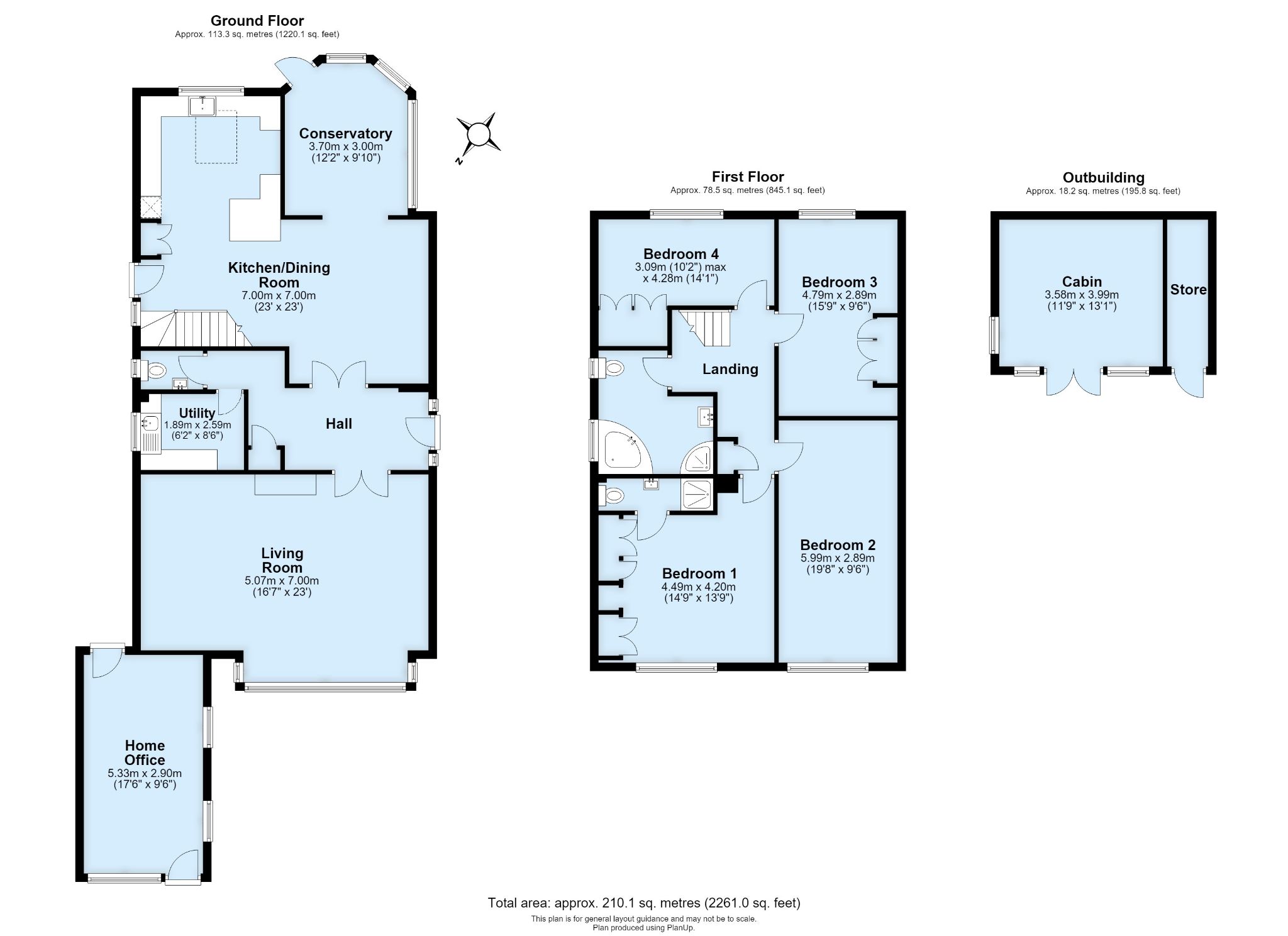 4 bedroom detached house For Sale in Sevenoaks - Floorplan 1