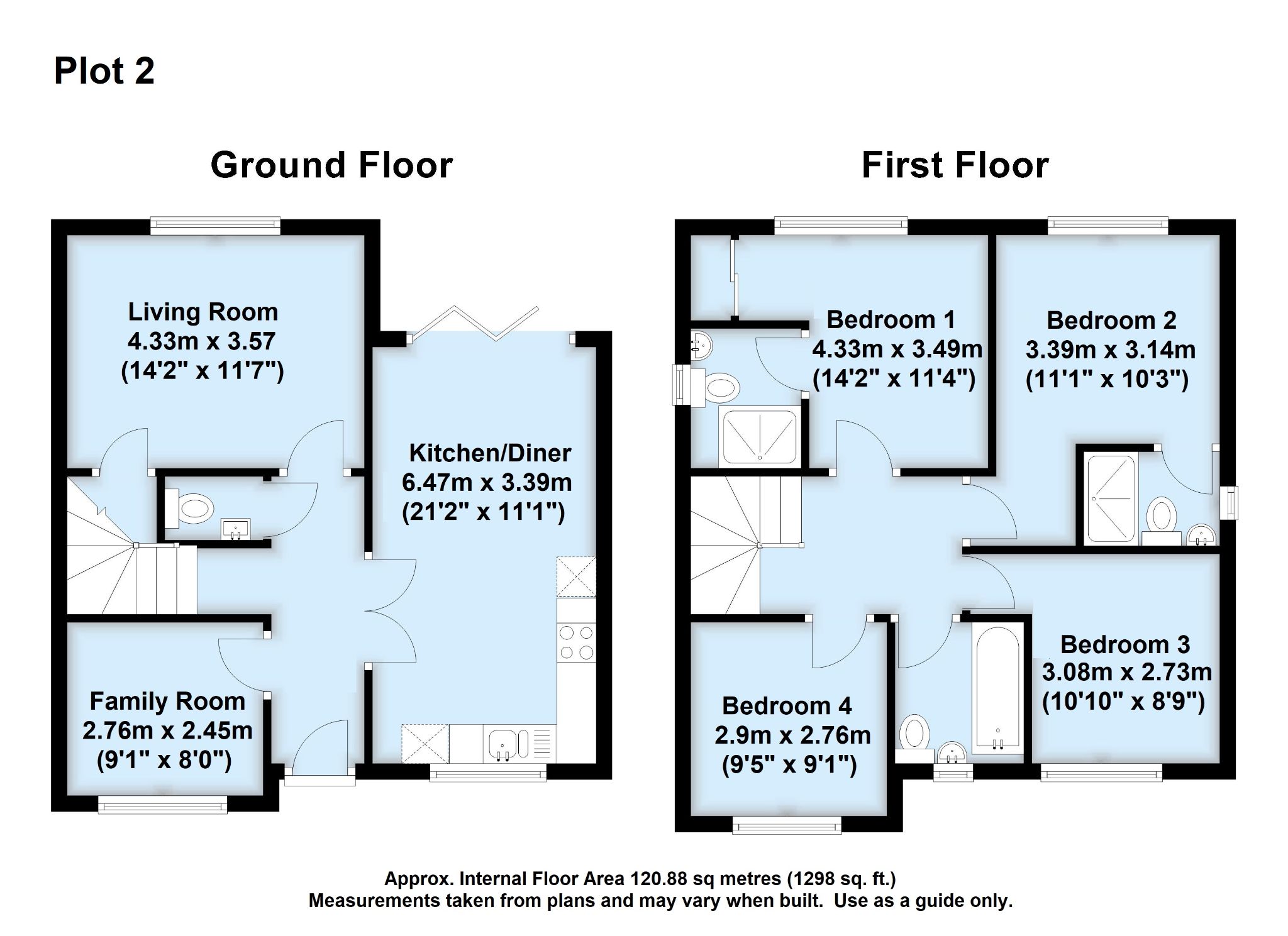 4 bedroom detached house For Sale in Sevenoaks - Floorplan 1