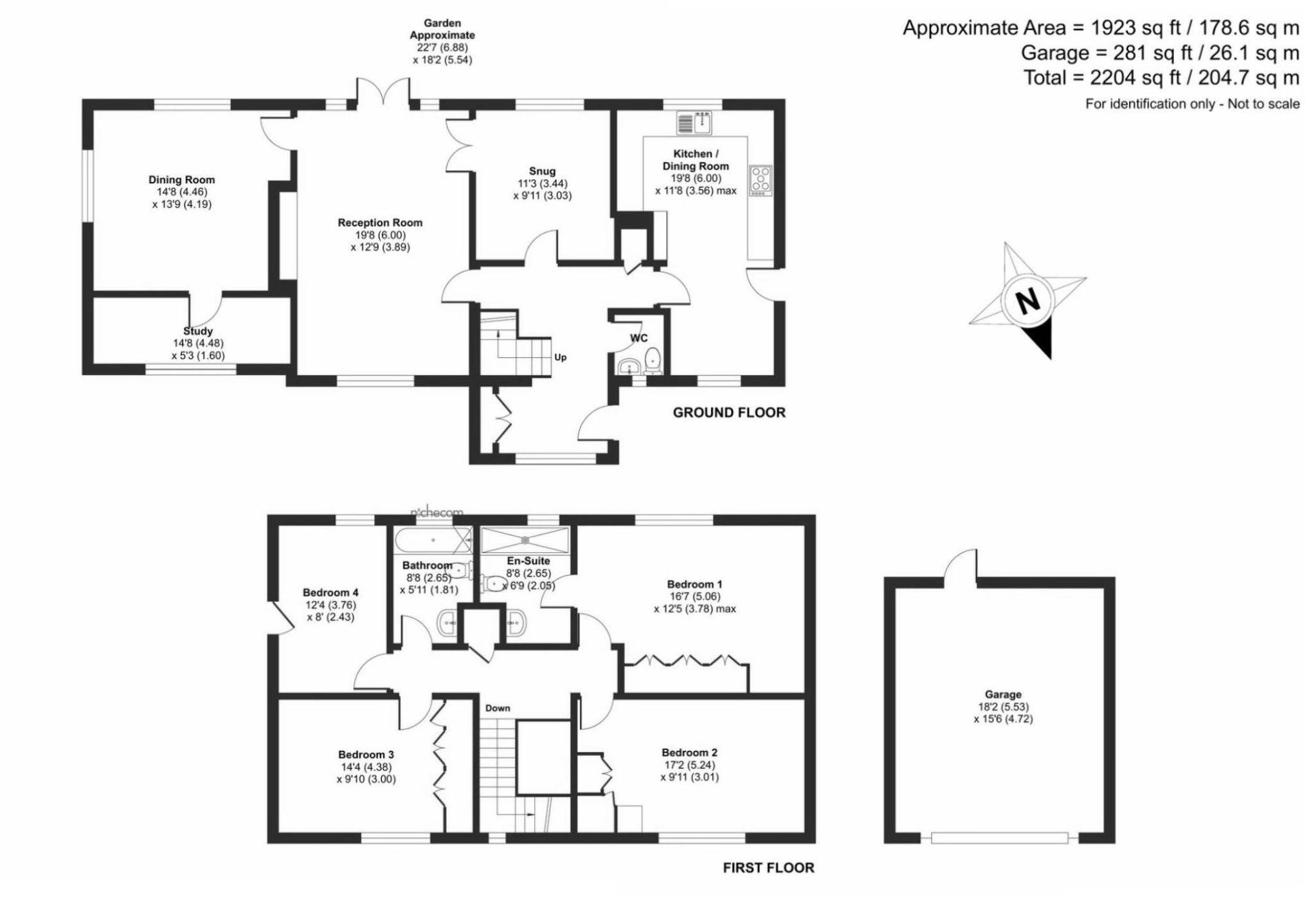 4 bedroom detached house SSTC in Sevenoaks - Floorplan 1