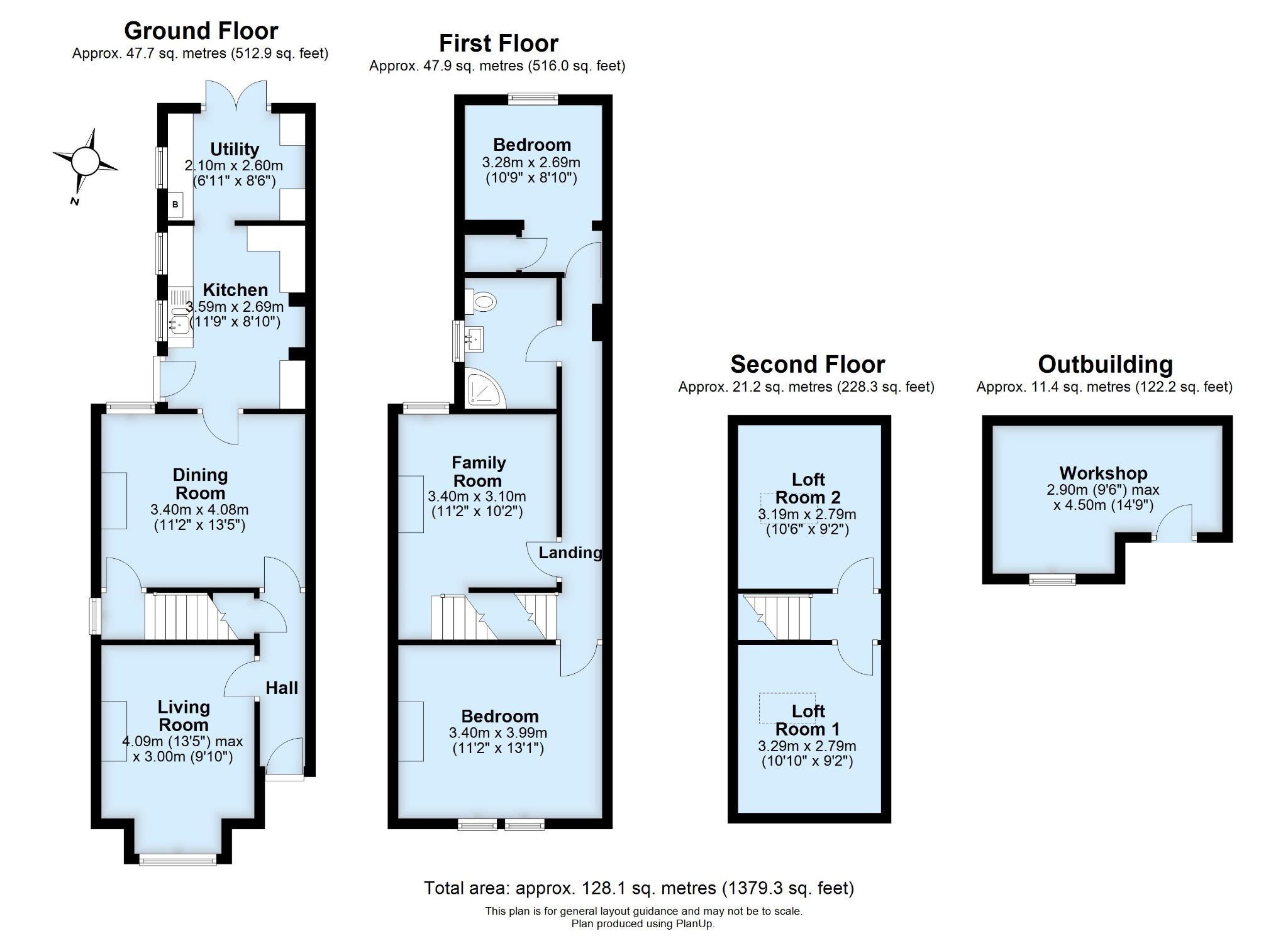 4 bedroom semi-detached house Sold in Sevenoaks - Floorplan 1