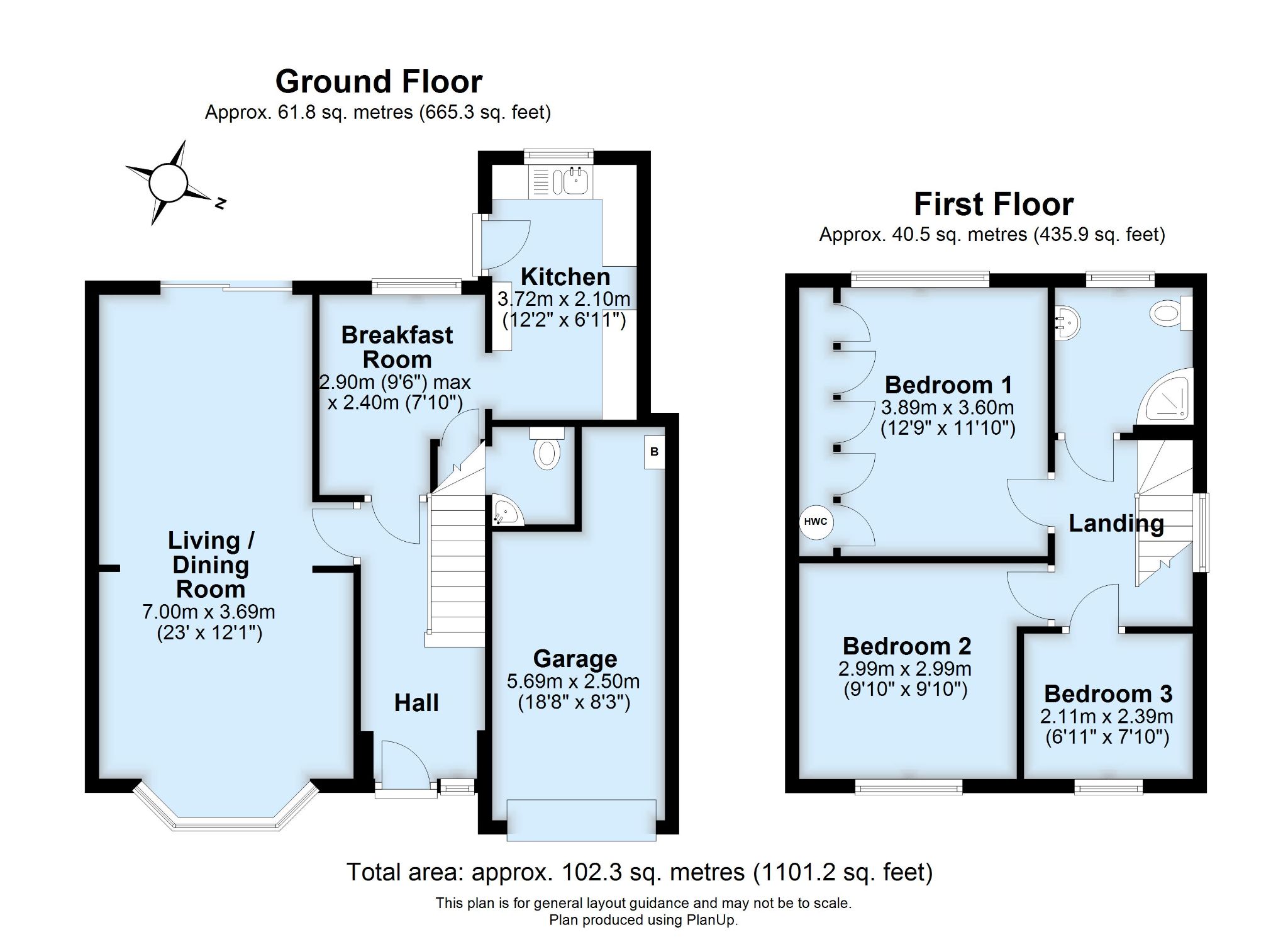 3 bedroom semi-detached house SSTC in Otford - Floorplan 1