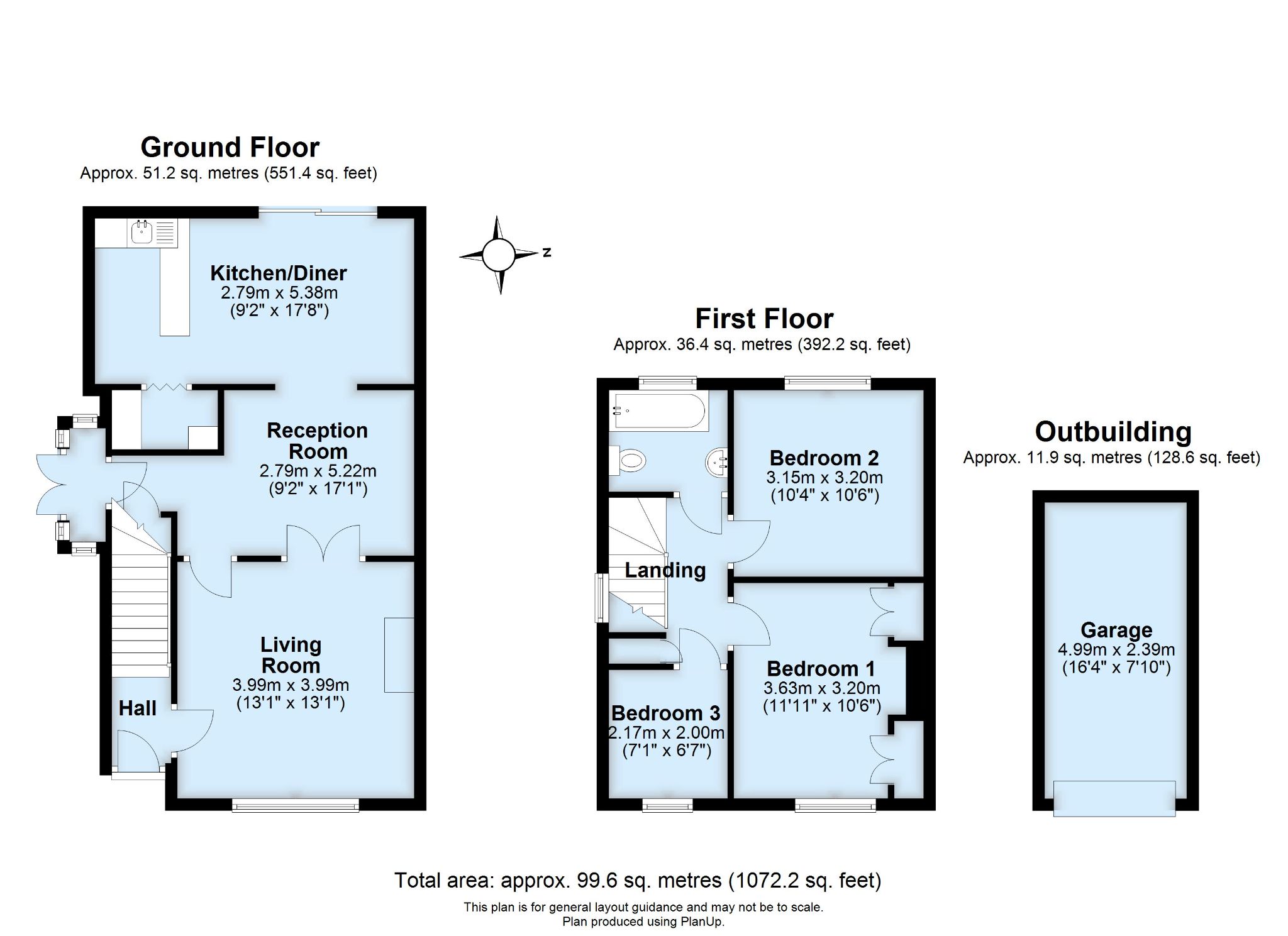 3 bedroom semi-detached house Sold in Sevenoaks - Floorplan 1