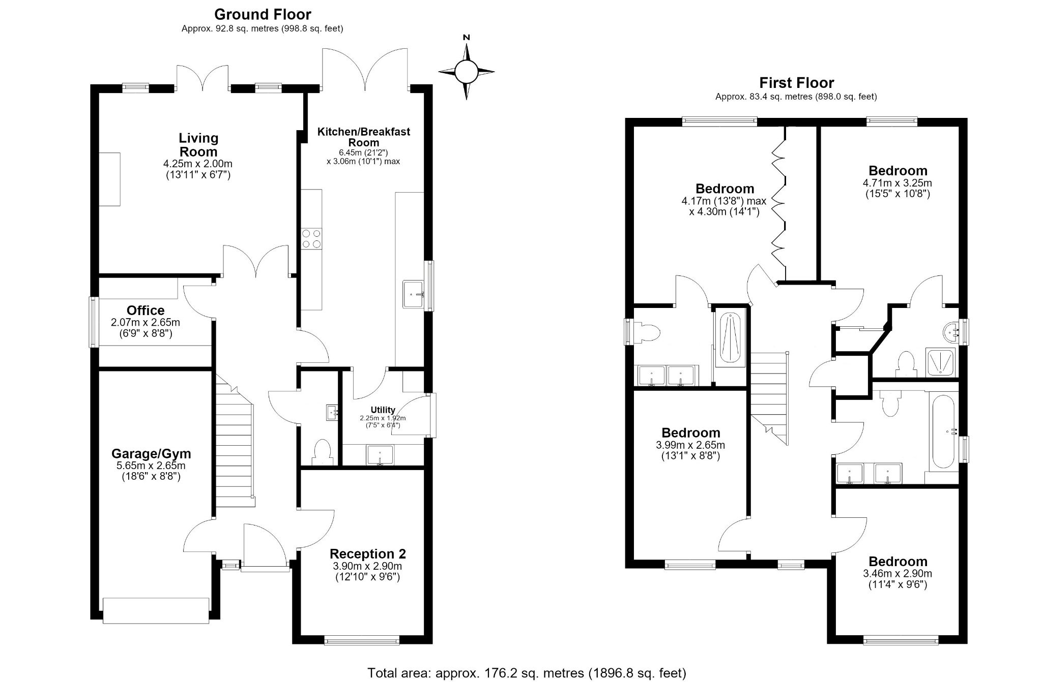 4 bedroom detached house For Sale in Otford - Floorplan 1