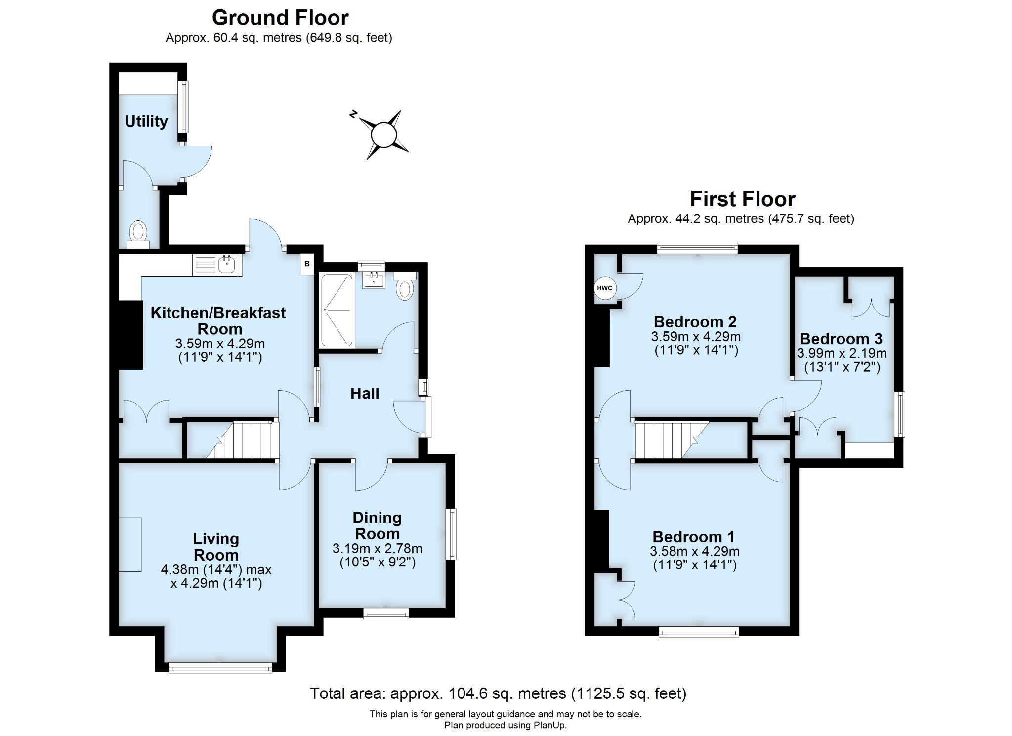3 bedroom semi-detached house SSTC in Sevenoaks - Floorplan 1