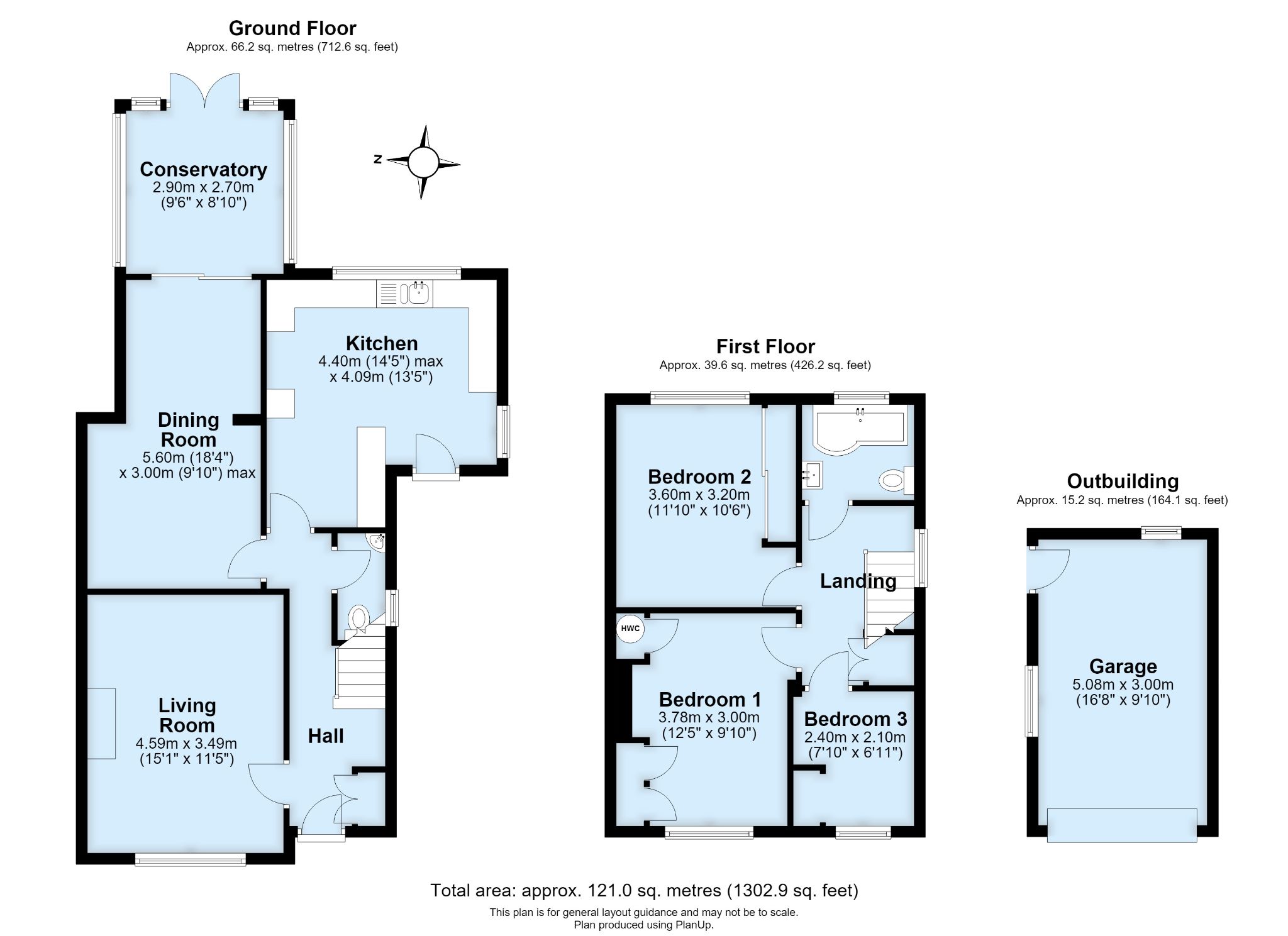 3 bedroom semi-detached house For Sale in Sevenoaks - Floorplan 1