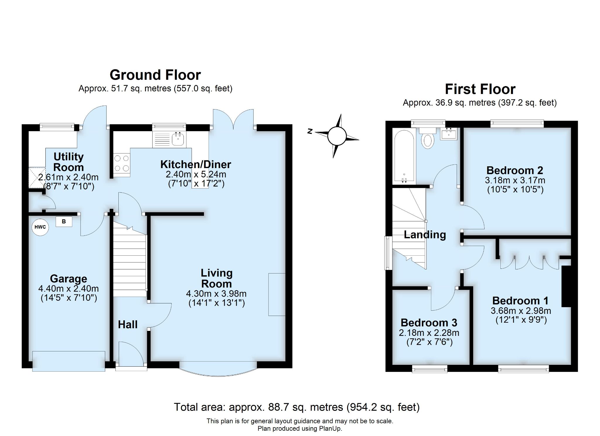 3 bedroom semi-detached house SSTC in Sevenoaks - Floorplan 1