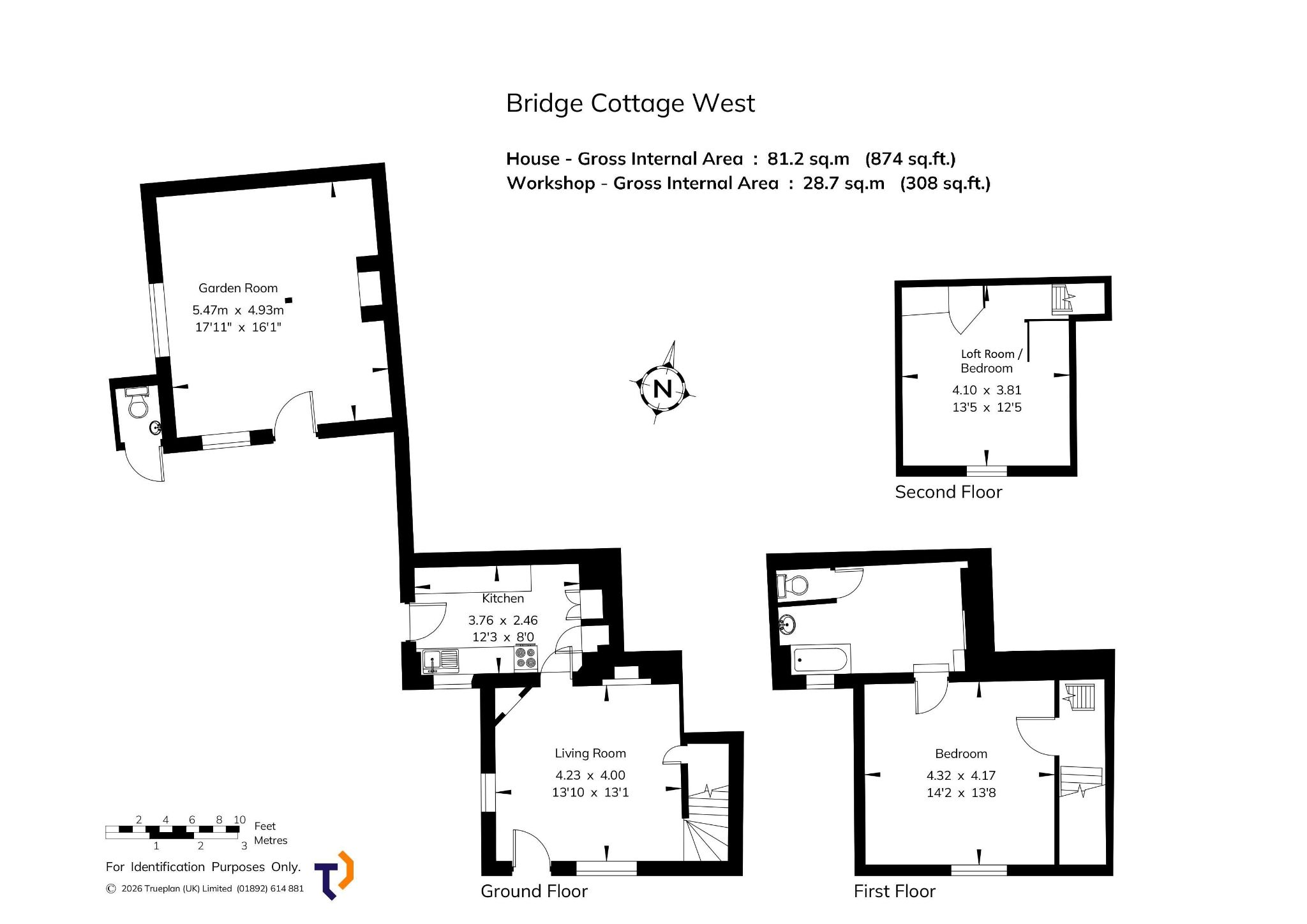 2 bedroom semi-detached house For Sale in Otford - Floorplan 1